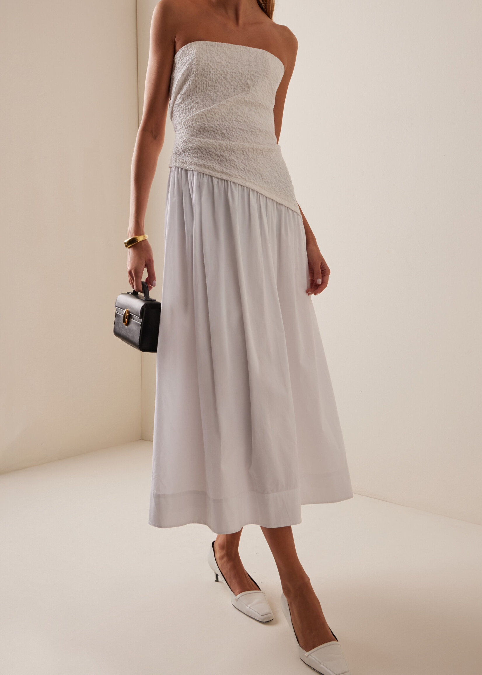 Staud Nia Dress- White