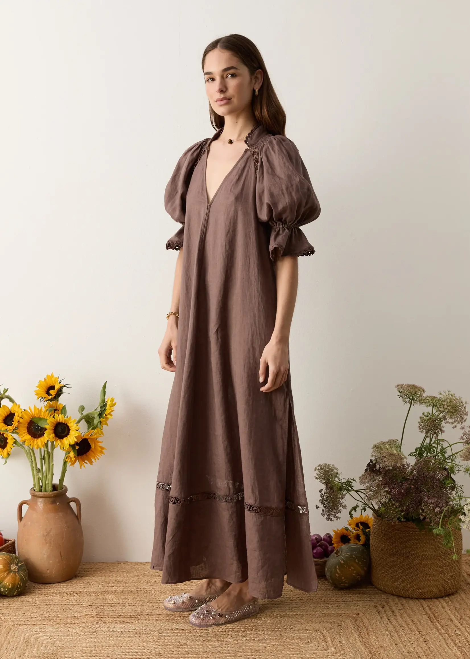 BOTEH Myra Smock Maxi Dress