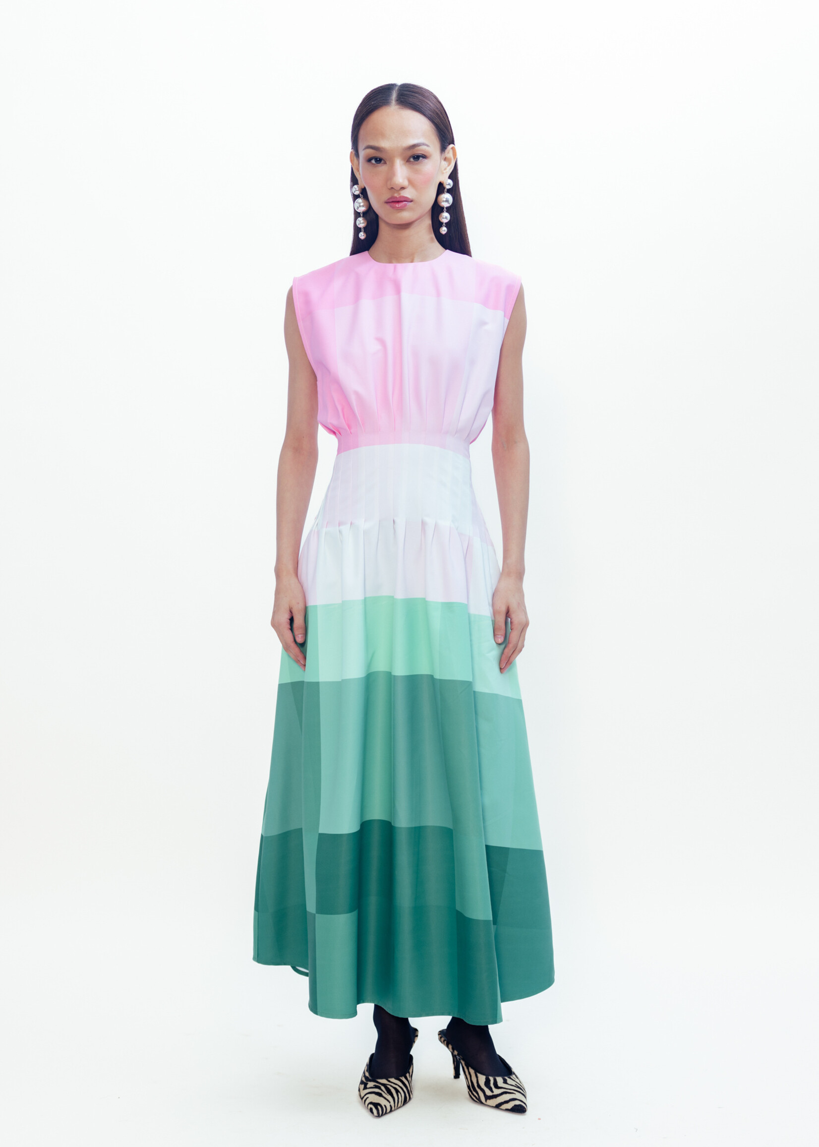 Lovebirds Caelis Dress 04- Pink Gradient Multi