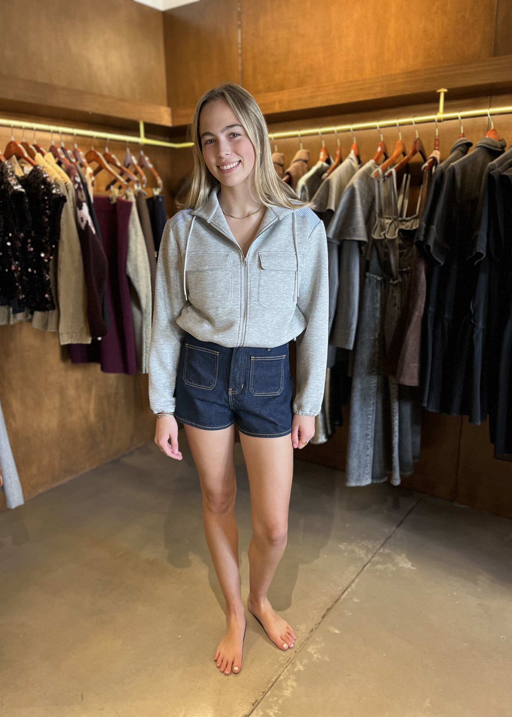 Veronica Beard Elijah Shorts w Patch Pockets