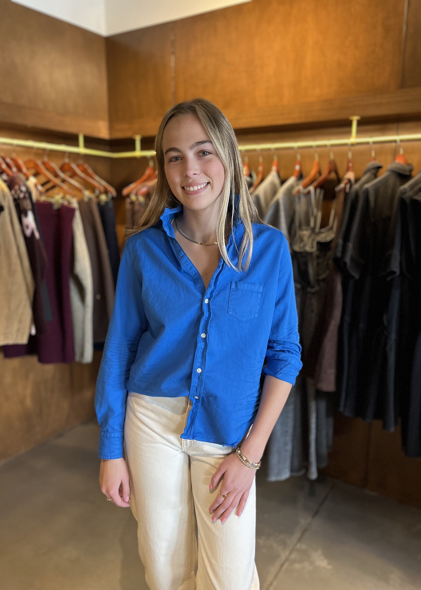 Frank & Eileen Eileen Relaxed Button Down- Lapis Color Denim LACD