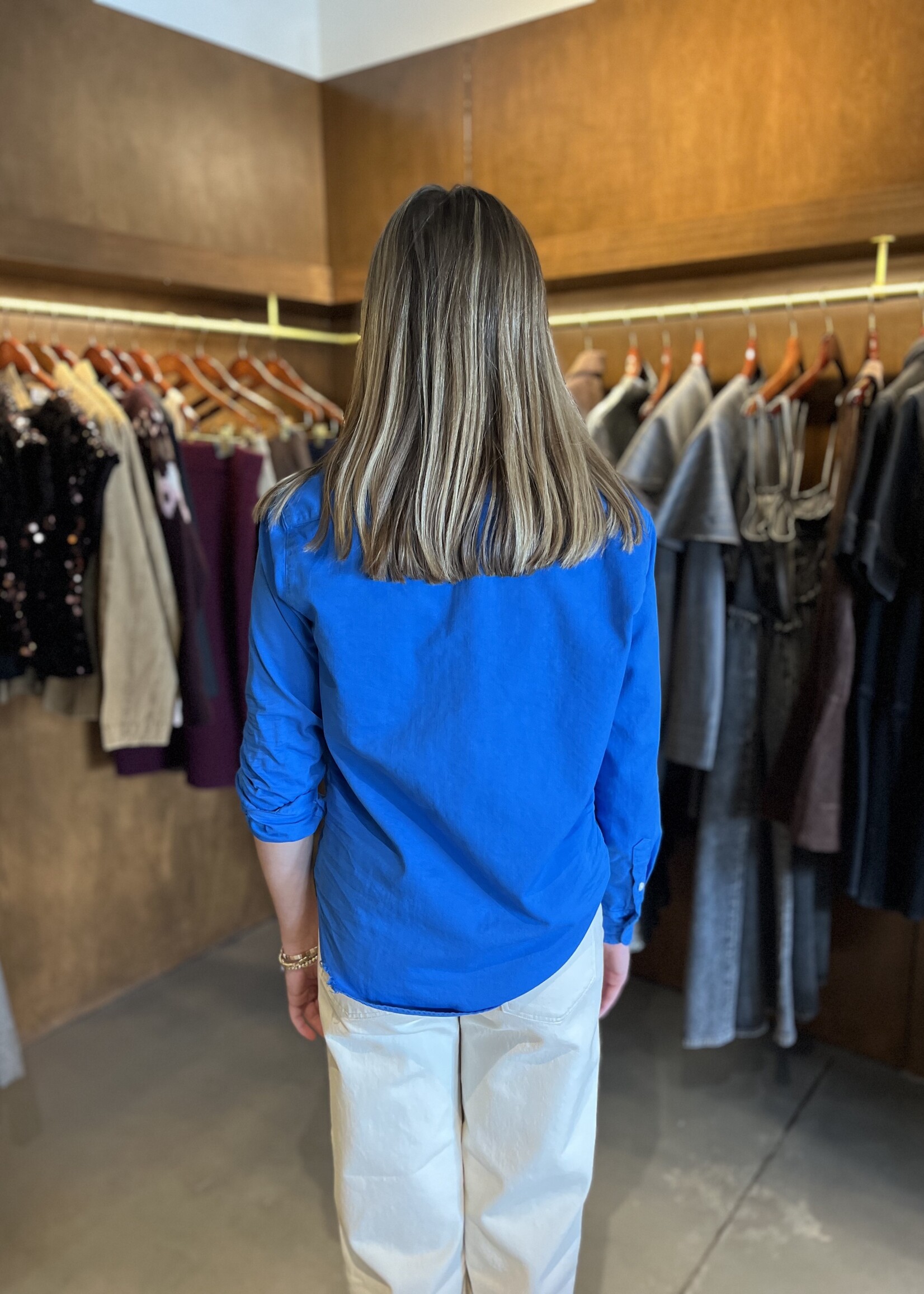 Frank & Eileen Eileen Relaxed Button Down- Lapis Color Denim LACD