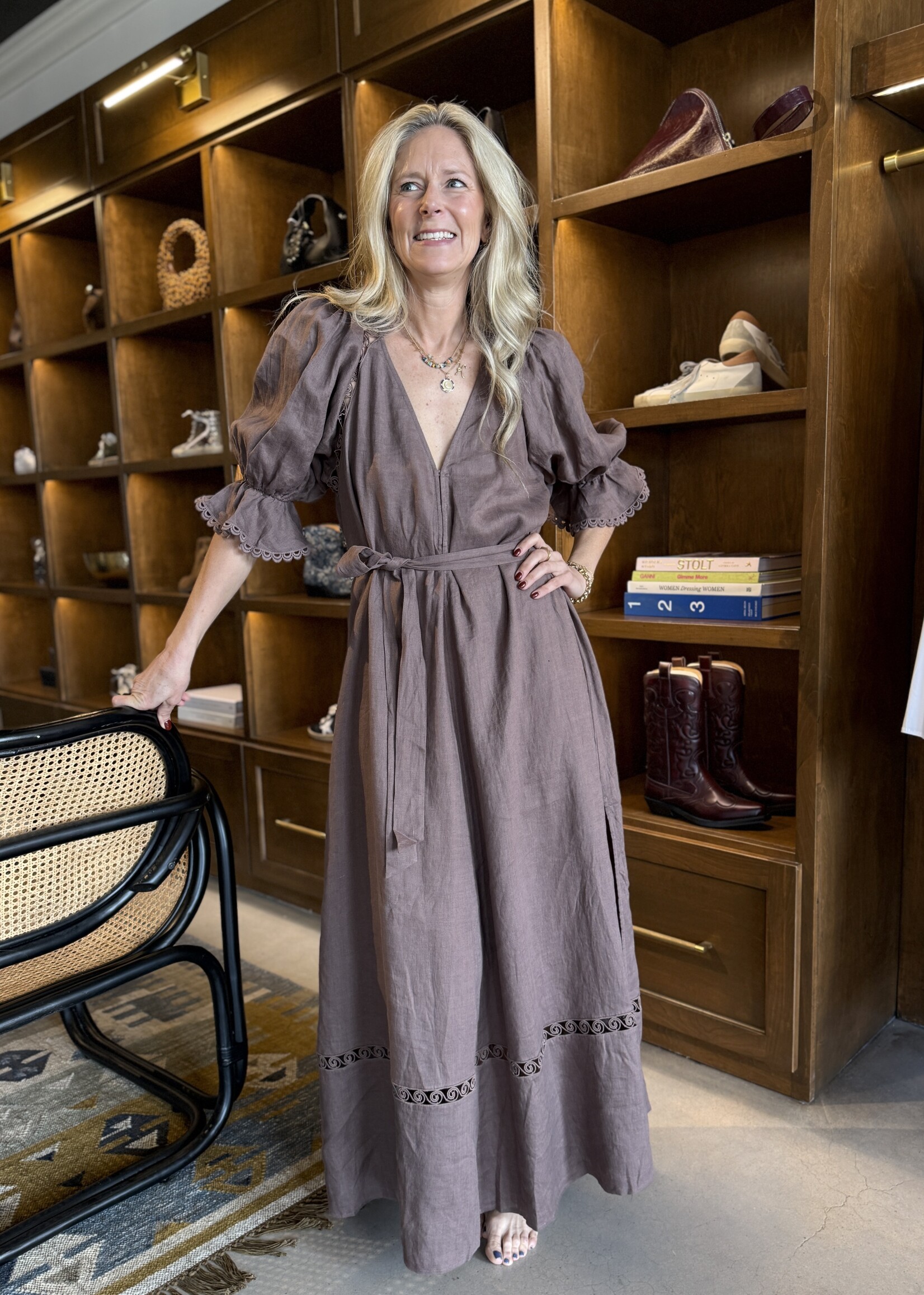 BOTEH Myra Smock Maxi Dress