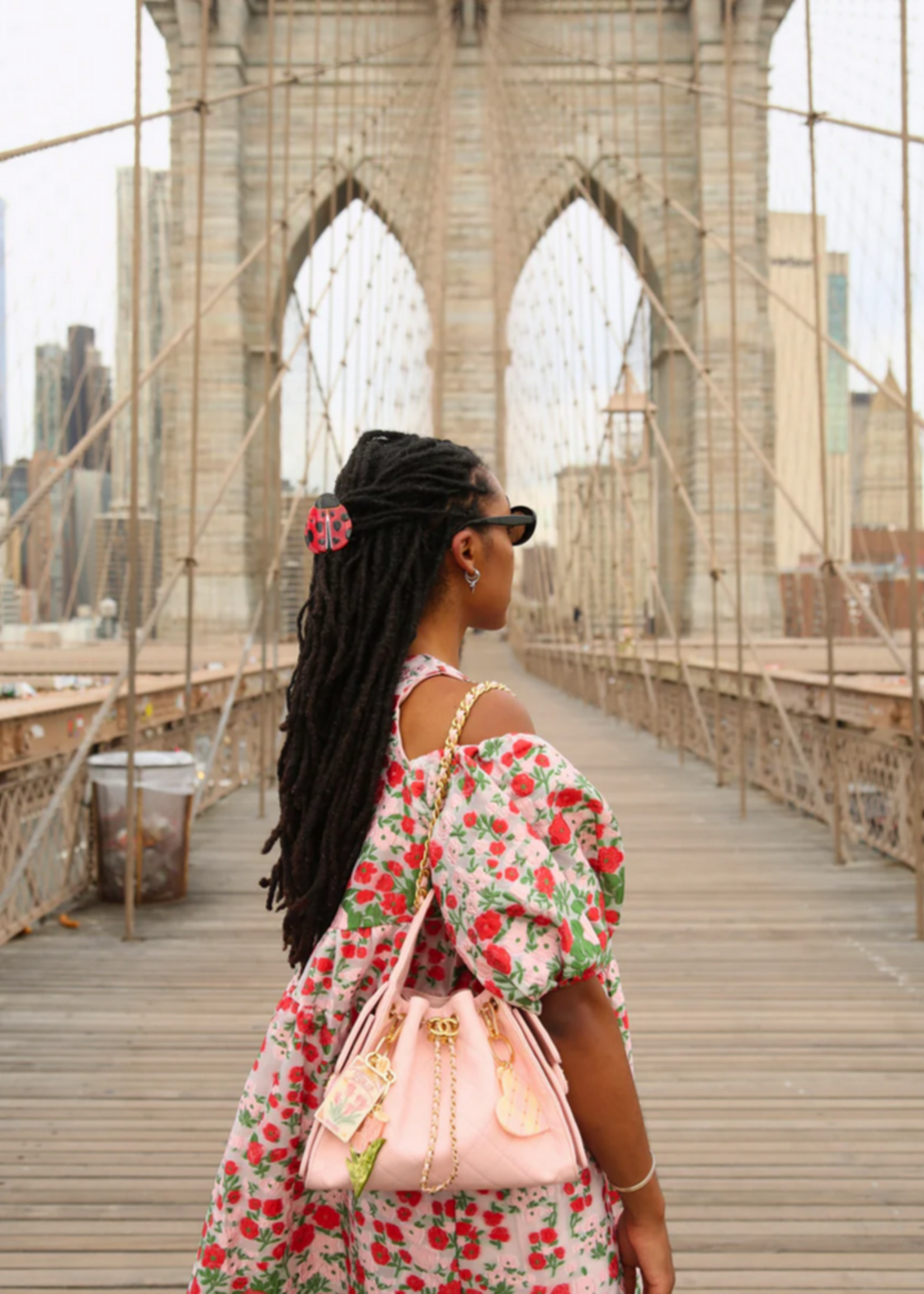 Solar Eclipse Ladybug Claw Hair Clip