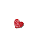 Solar Eclipse Mini Paisley Heart Claw Hair Clip- Red