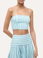 Staud Federico Tank- Pool Stripe