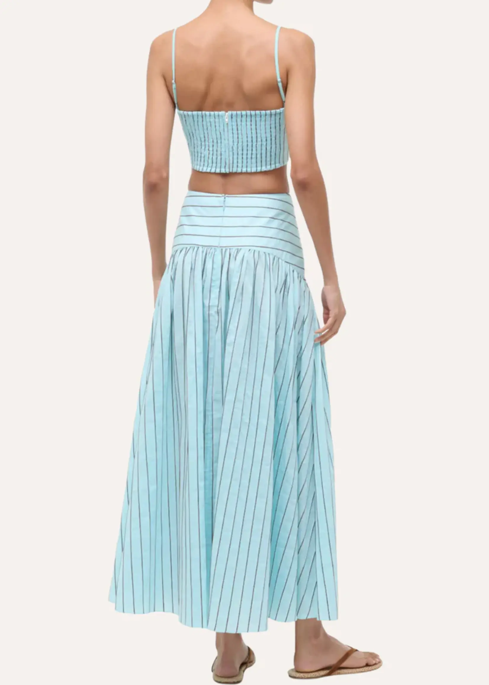 Staud Federico Tank- Pool Stripe