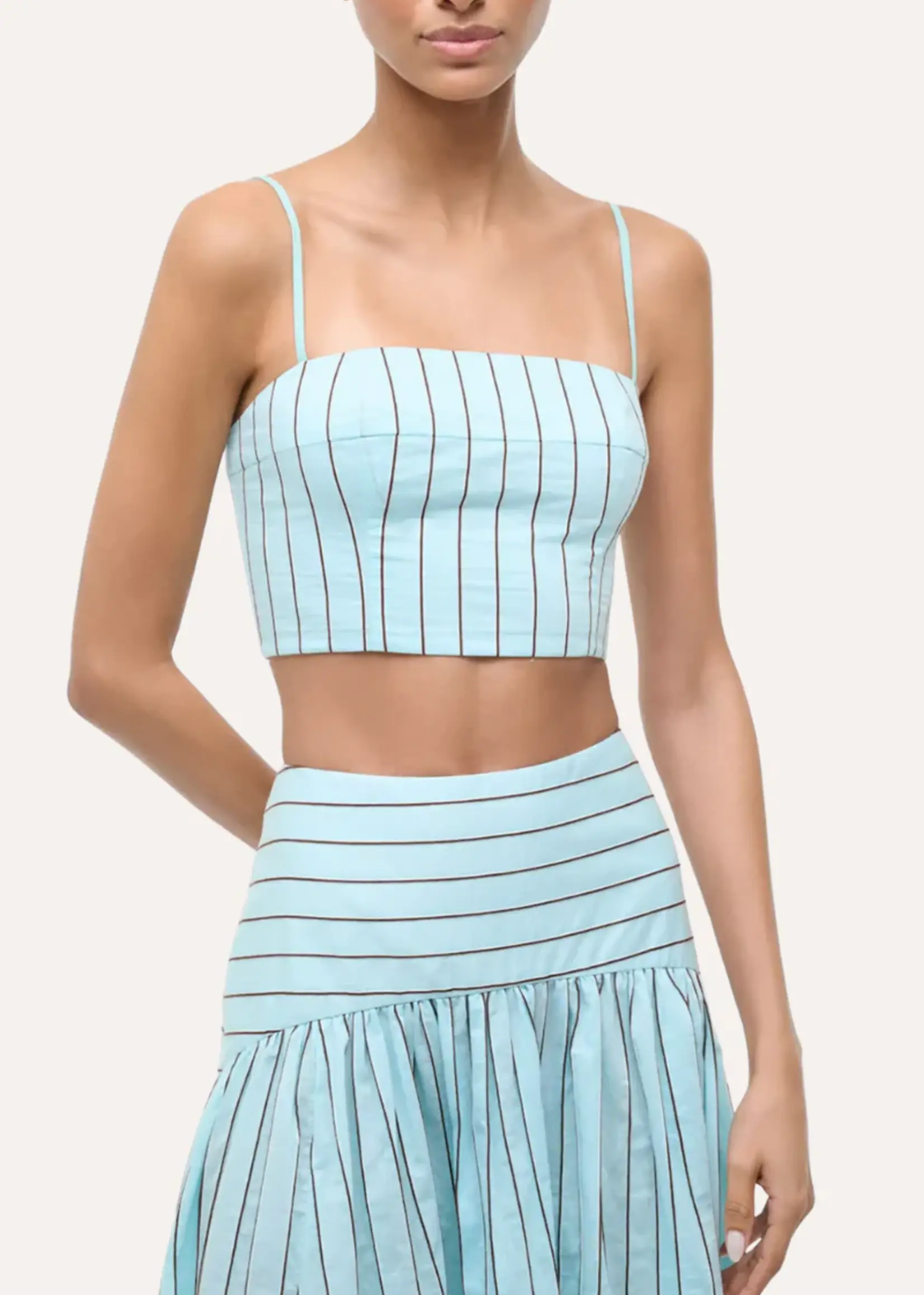 Staud Procida Skirt- Pool Stripe