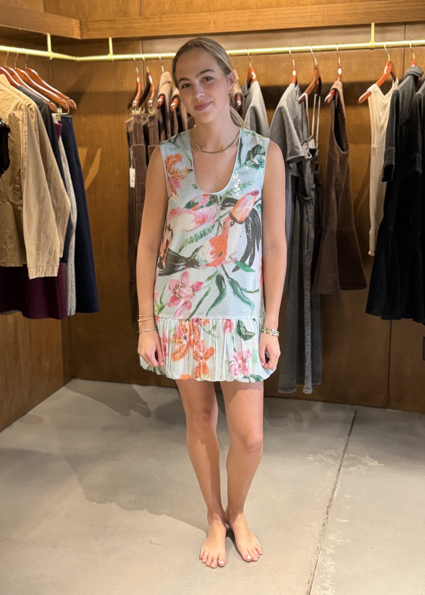 ROAME. Bambi Sequin Mini Dress