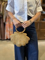 Serpui Ethan Shell Wicker Purse