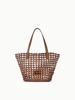Staud Caro Bucket Bag- Tan Woven