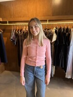 Veronica Beard Daro Cashmere Cardigan- Petal