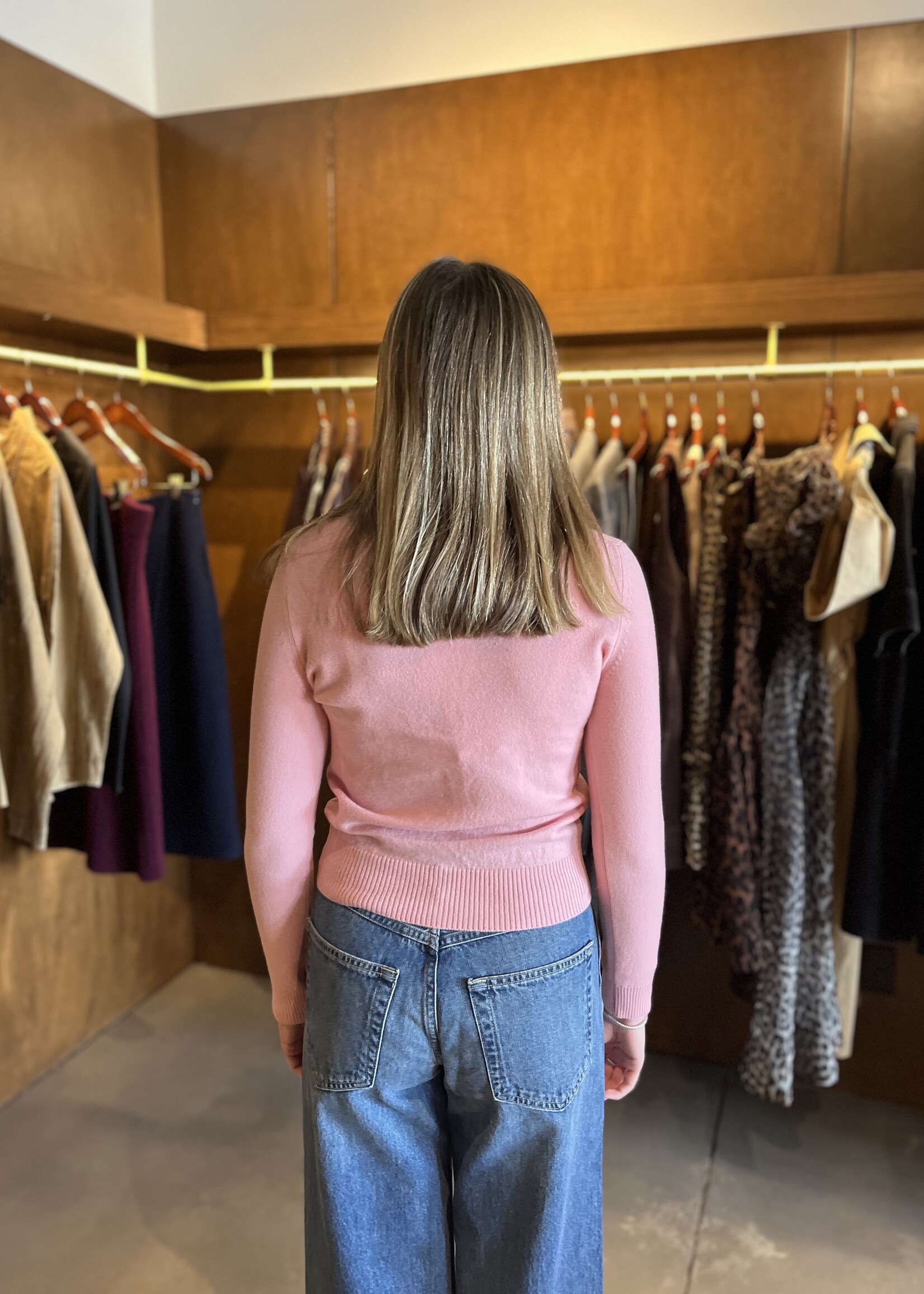 Veronica Beard Daro Cashmere Cardigan- Petal