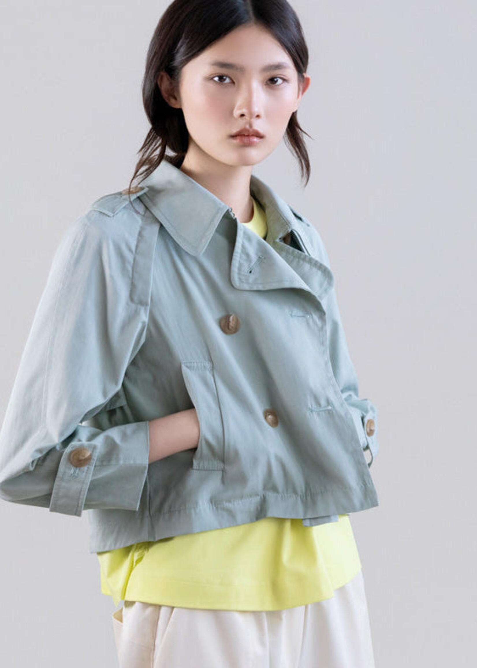 Cropped Double-Breasted Blazer