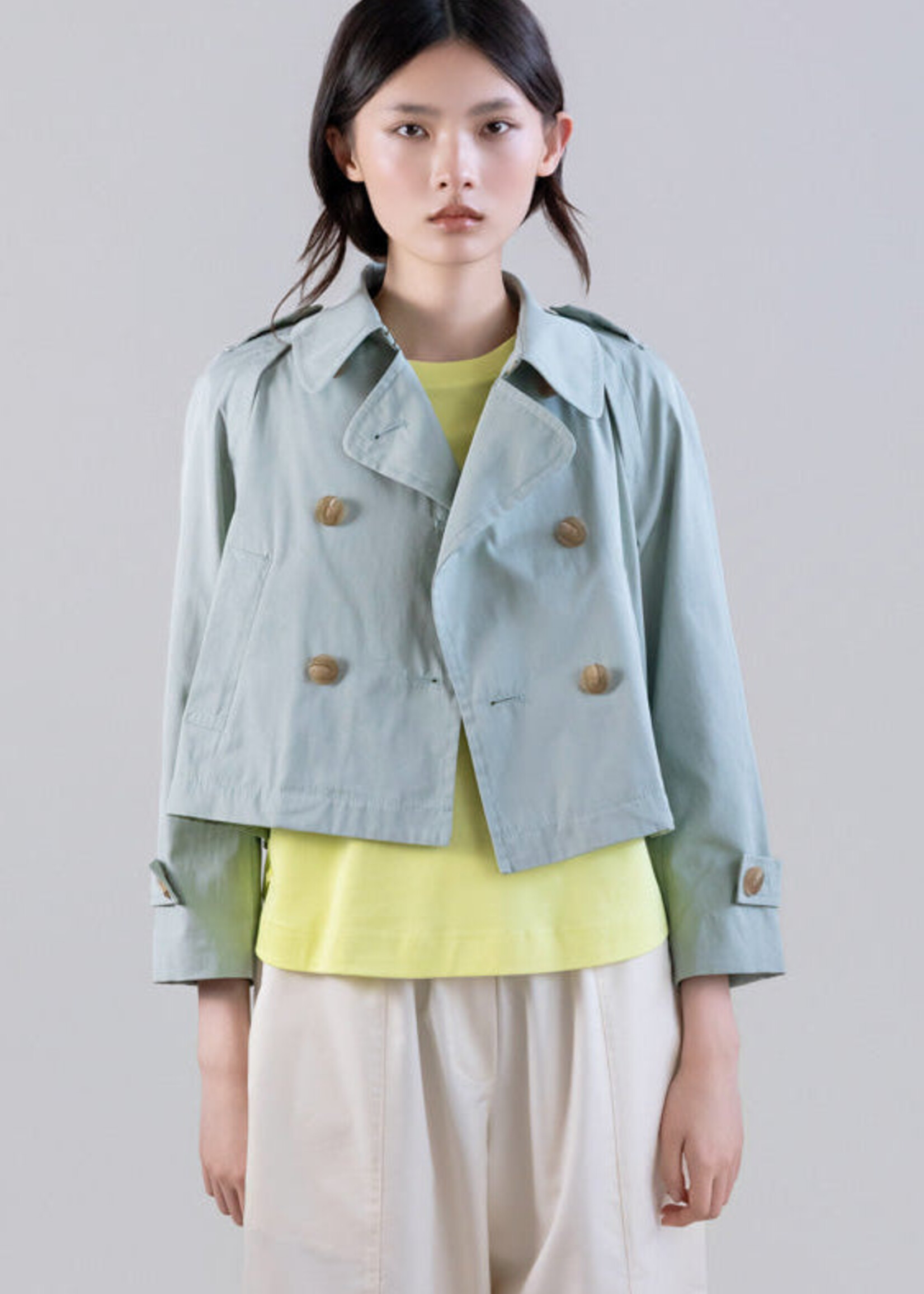 Cropped Double-Breasted Blazer