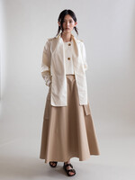 Ivory Jacket w Scarf