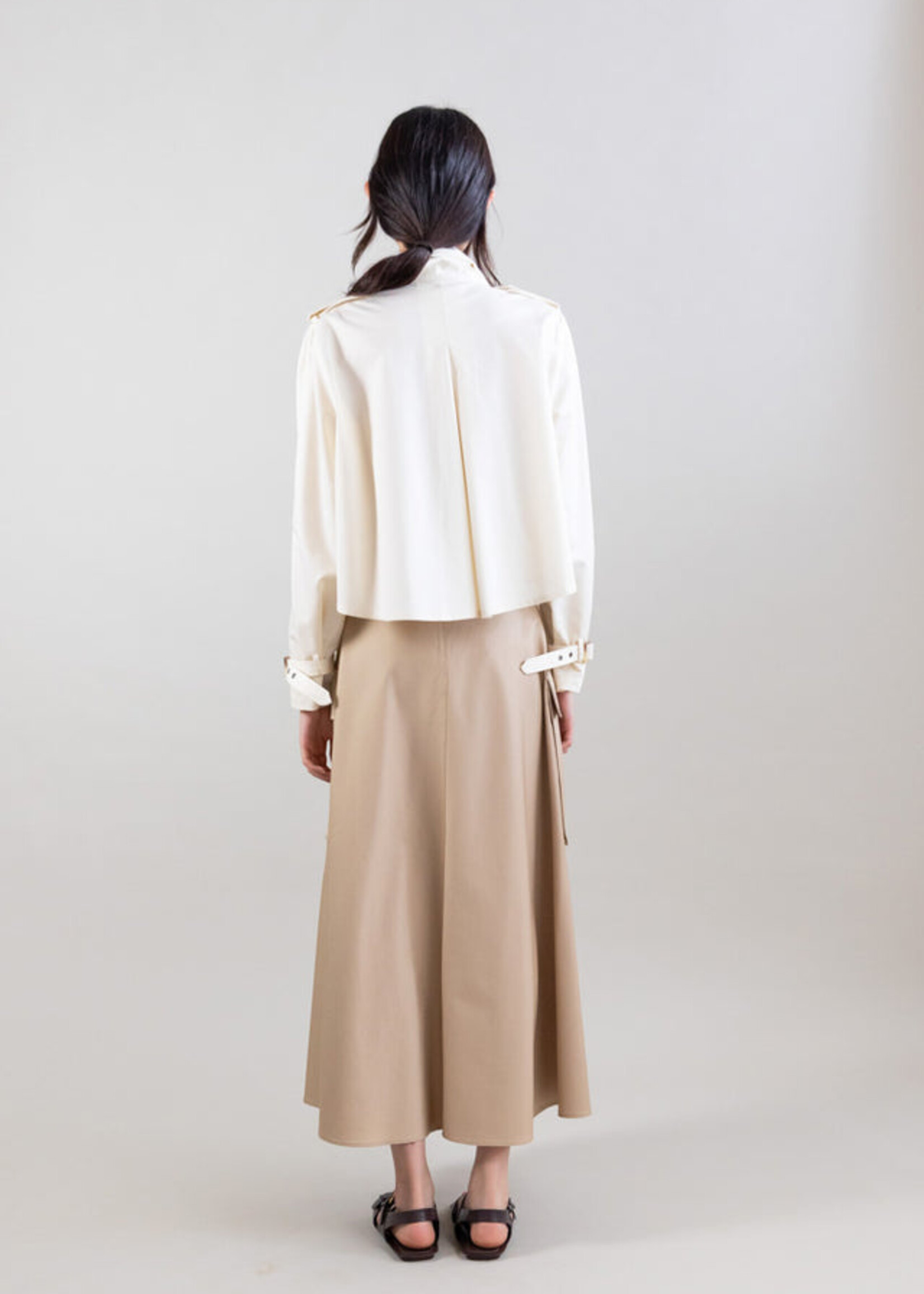 Ivory Jacket w Scarf