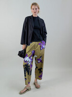 Orchid Canvas Relaxed Cropped Pants