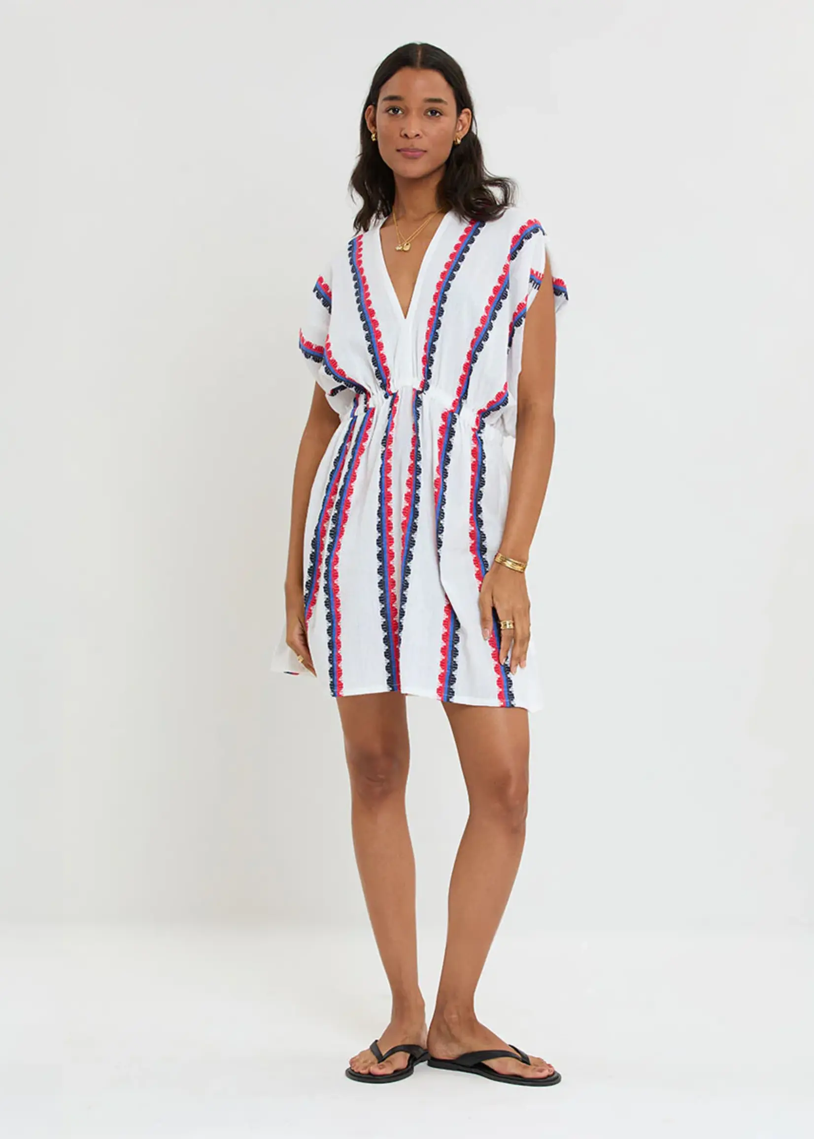 Alem Plunge Dress- Kibebi Marine