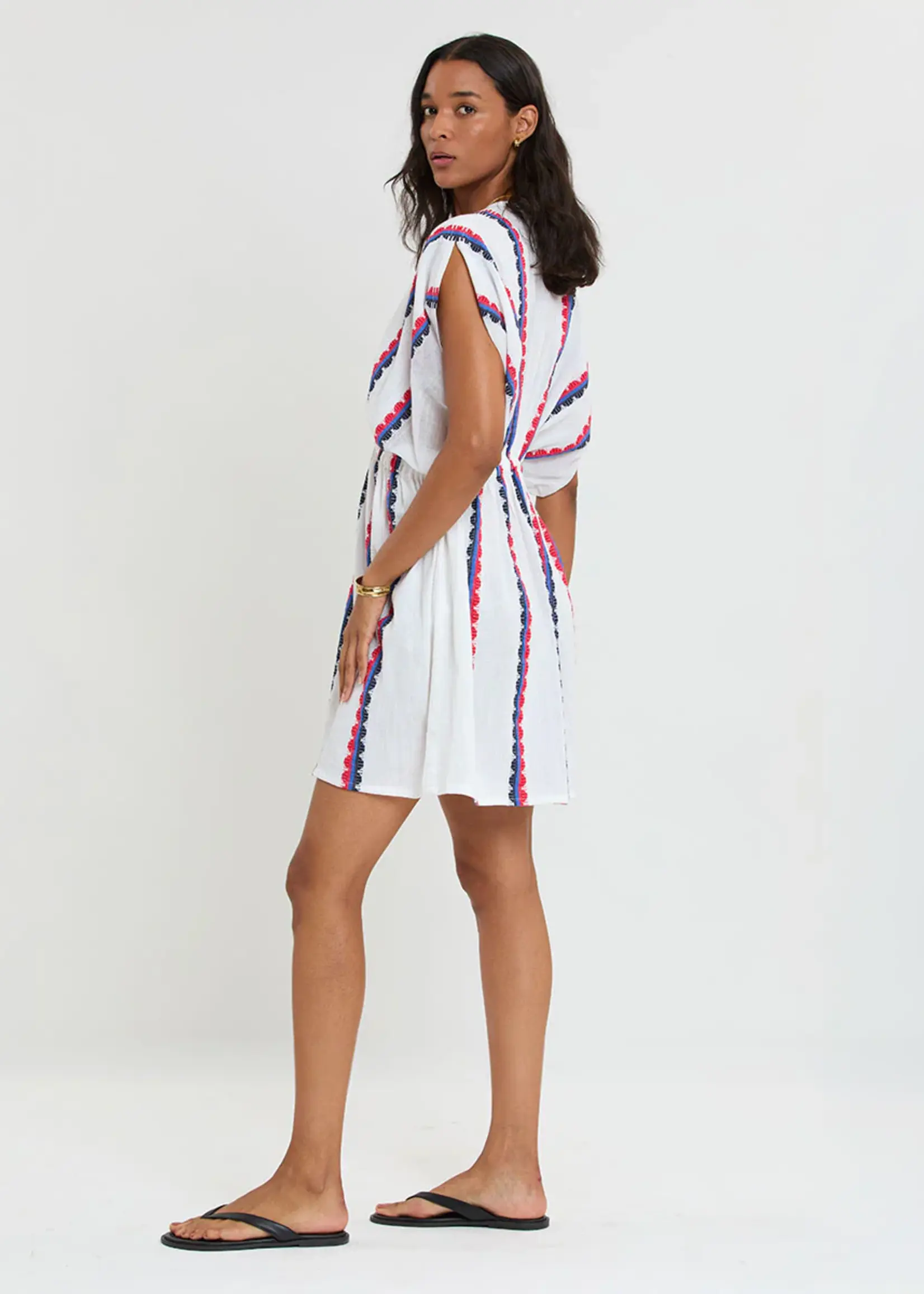 Alem Plunge Dress- Kibebi Marine