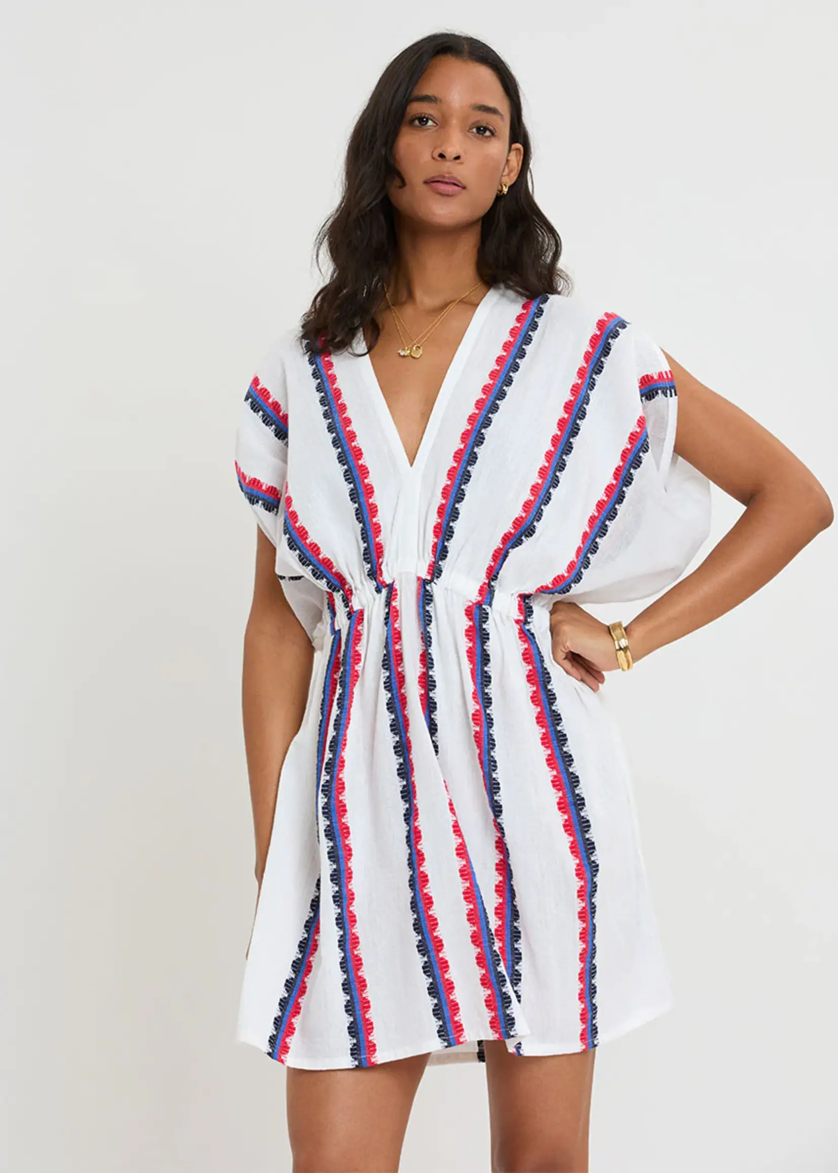 Alem Plunge Dress- Kibebi Marine