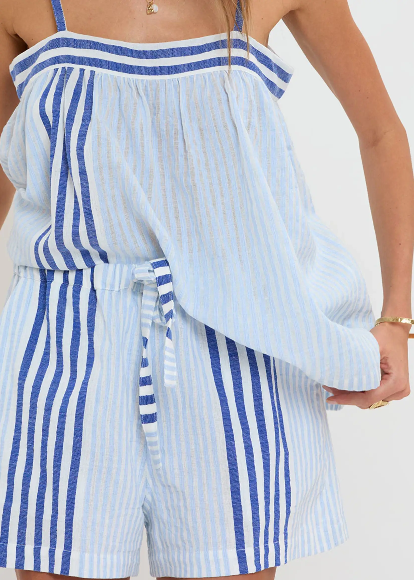 Thea Tank Top - Shemizi Blue