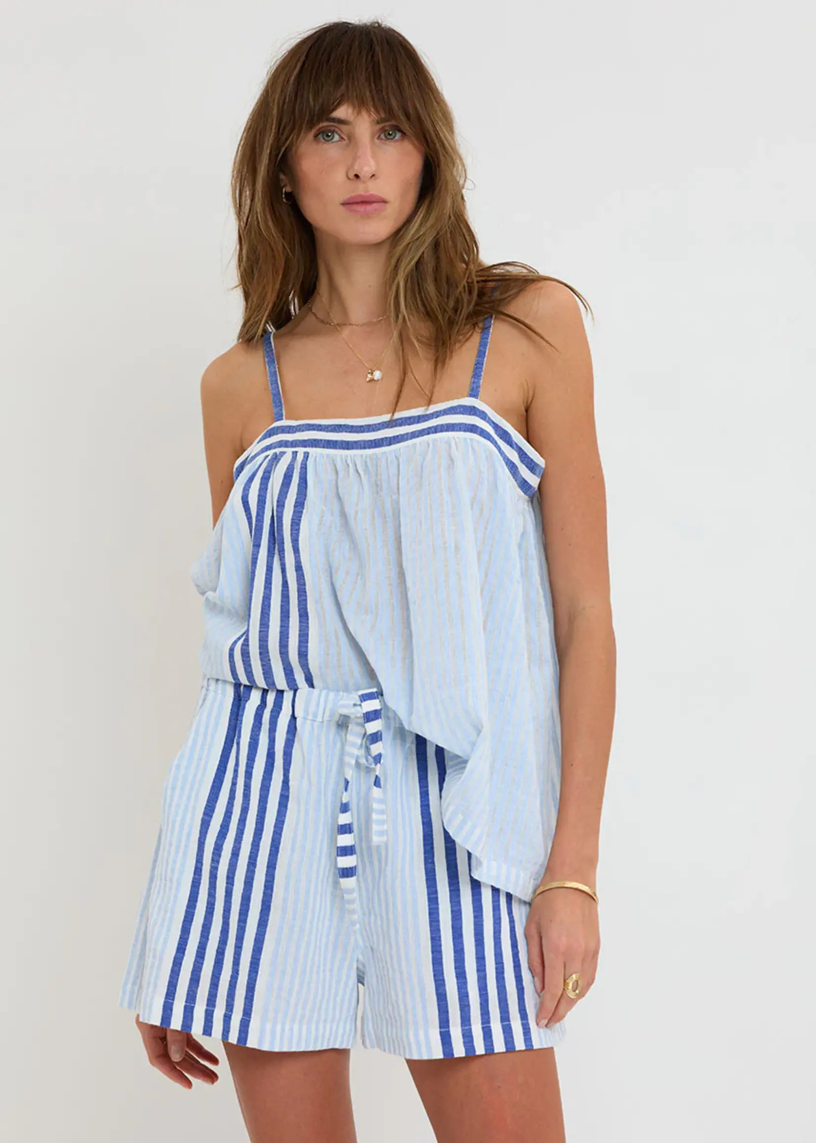 Thea Tank Top - Shemizi Blue