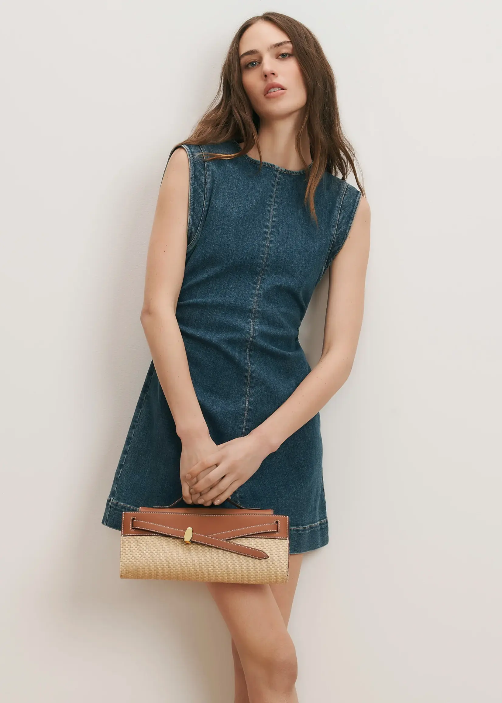 Veronica Beard Imara Denim Mini Dress