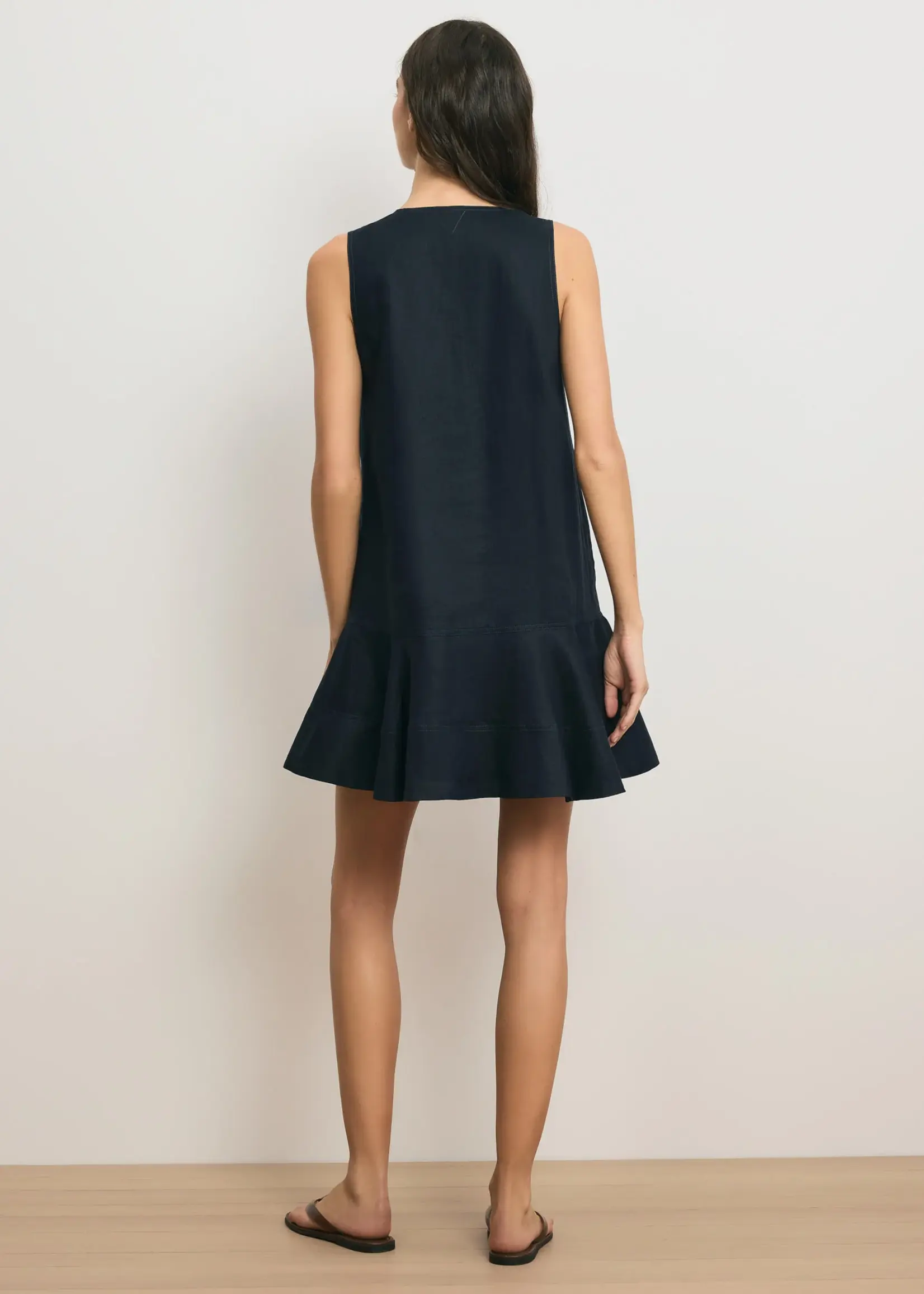 Veronica Beard Treena Linen Mini Dress