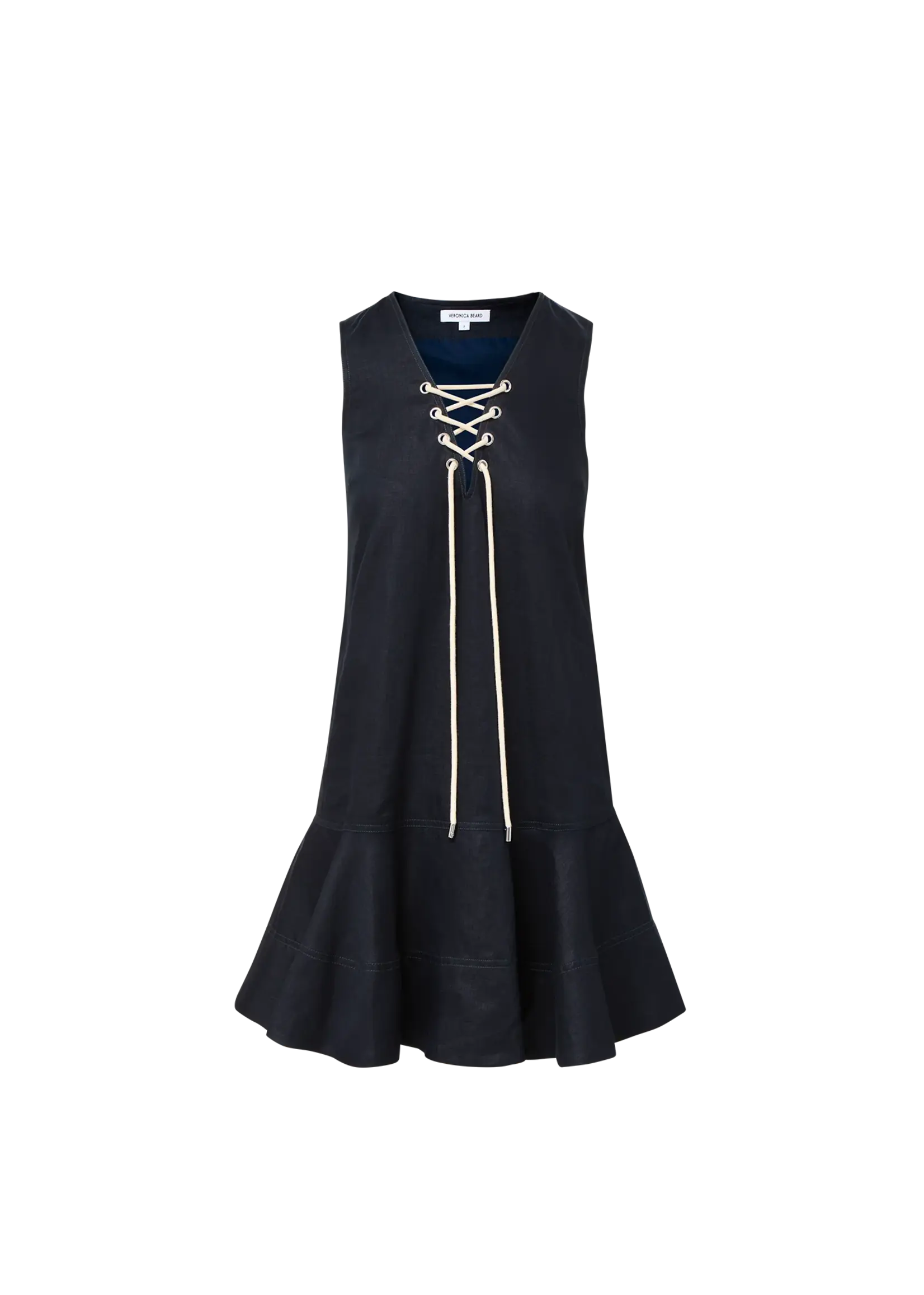 Veronica Beard Treena Linen Mini Dress