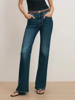 Veronica Beard Crosbie Mid-Rise Wide Leg Jean