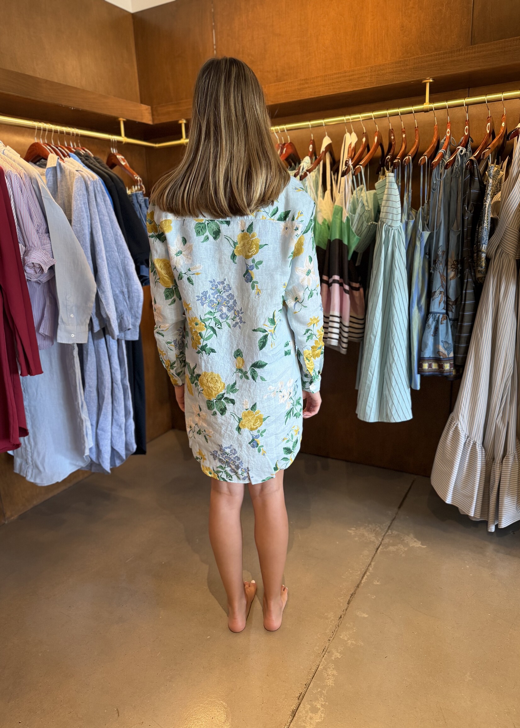 Frank & Eileen Mary Classic Shirtdress- Summer Scatter SMSL