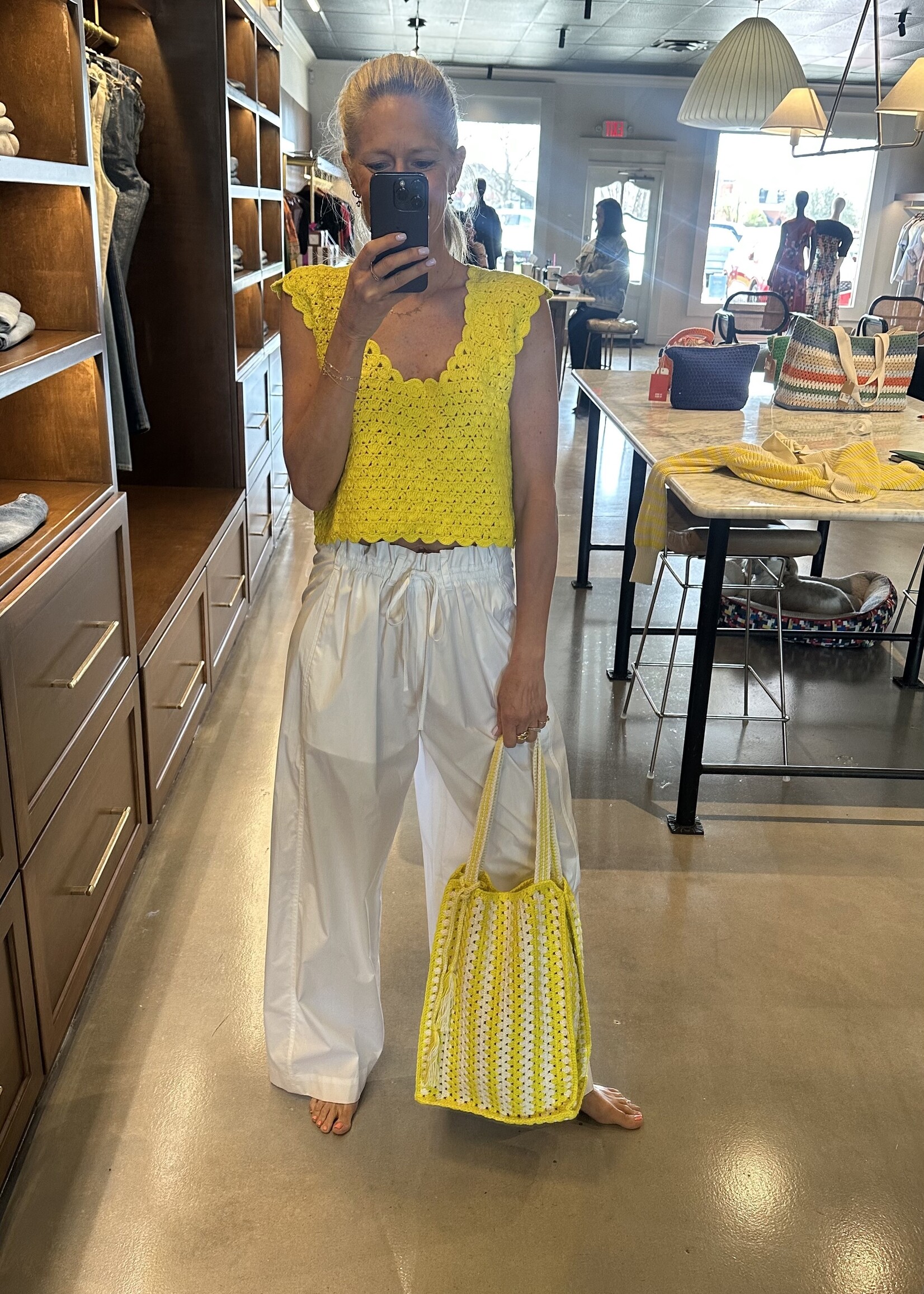 Tela Lucio Wide-Leg Trousers In Cotton Poplin