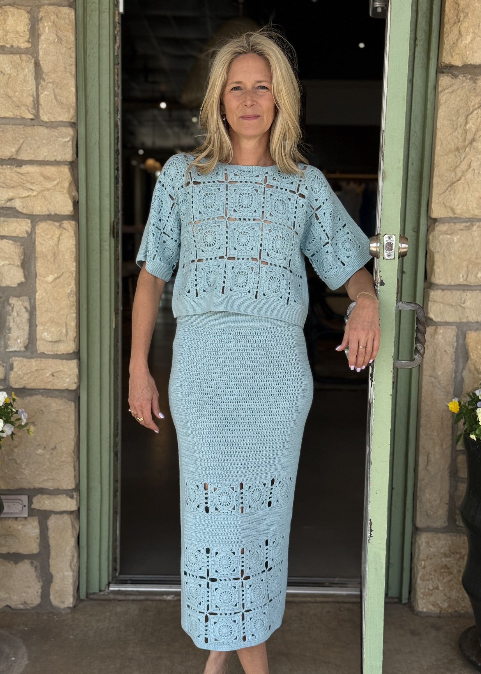 Eleven Six Jana Crochet Skirt