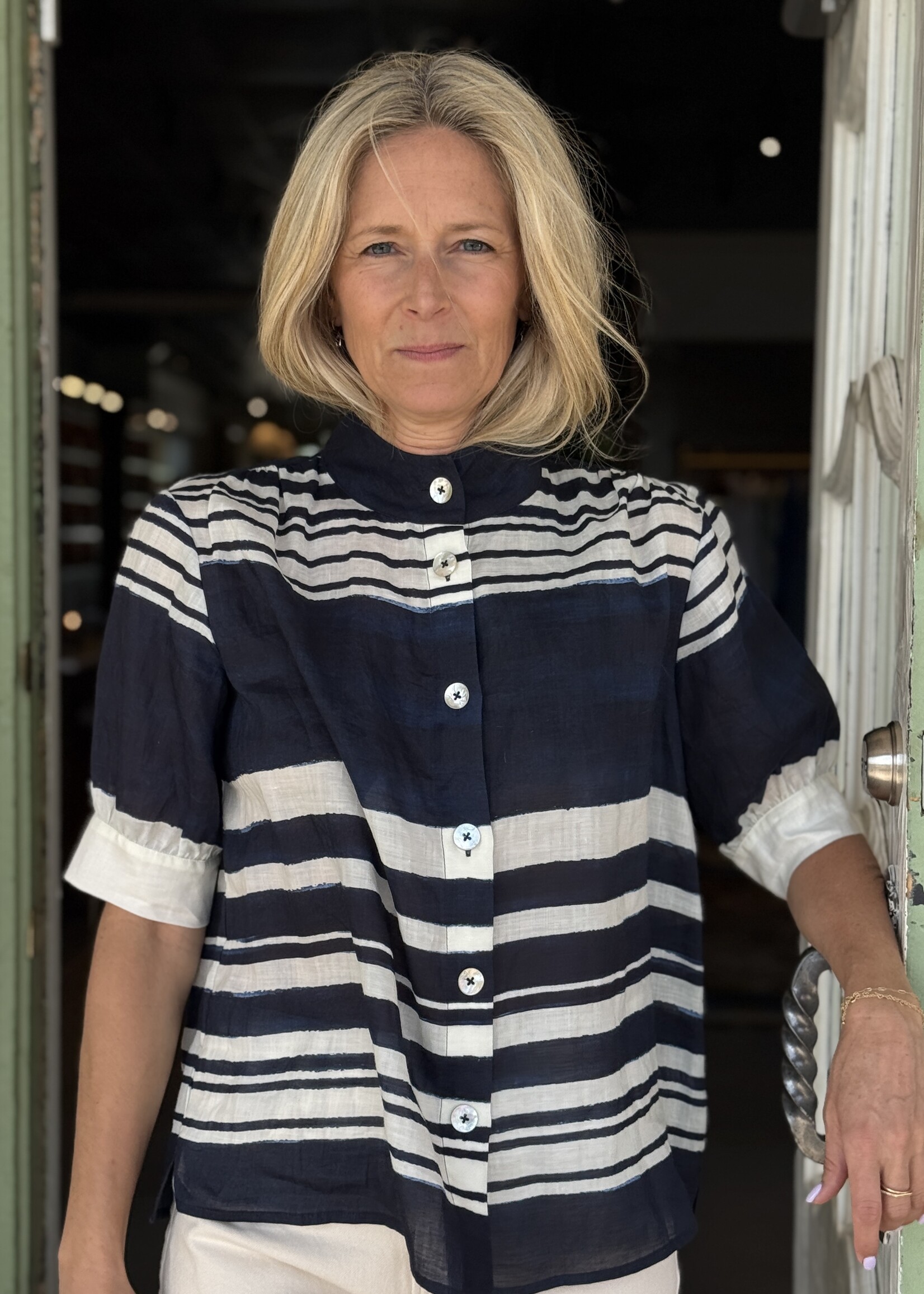 Veronica Beard Hollandale Button-Down Shirt