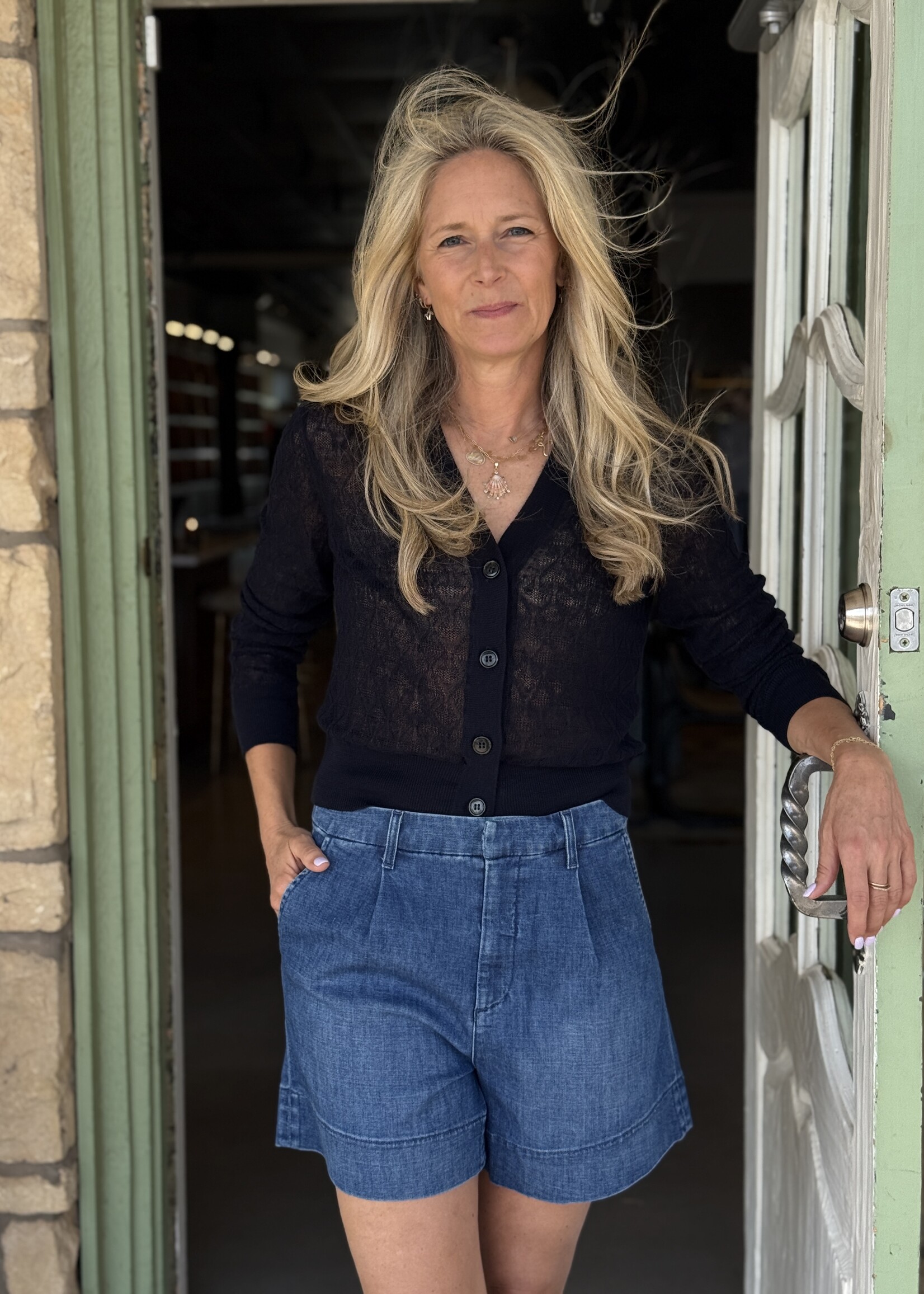 Veronica Beard Ingraham Linen Cardigan