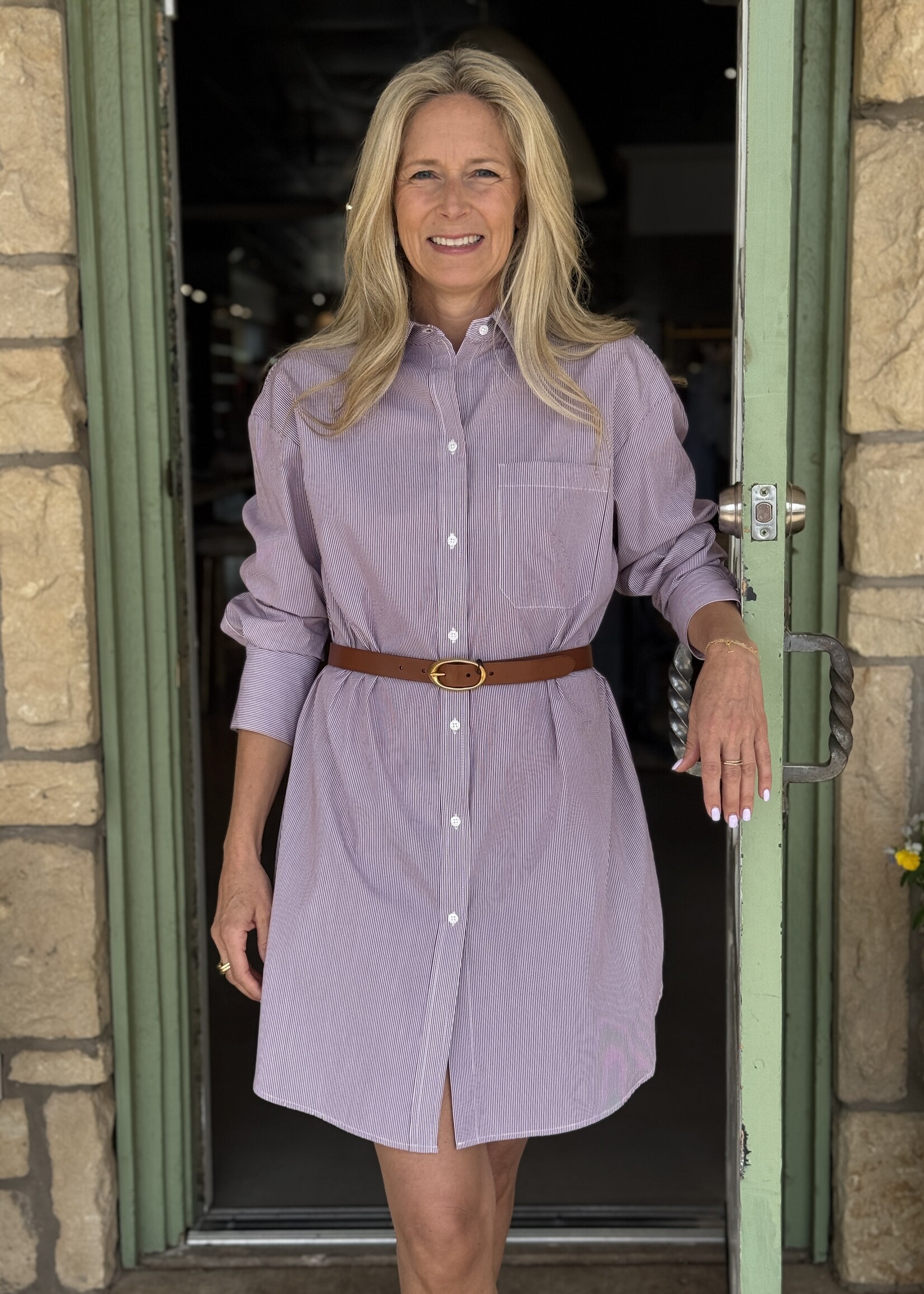 TWP Narrow Belt- Cognac