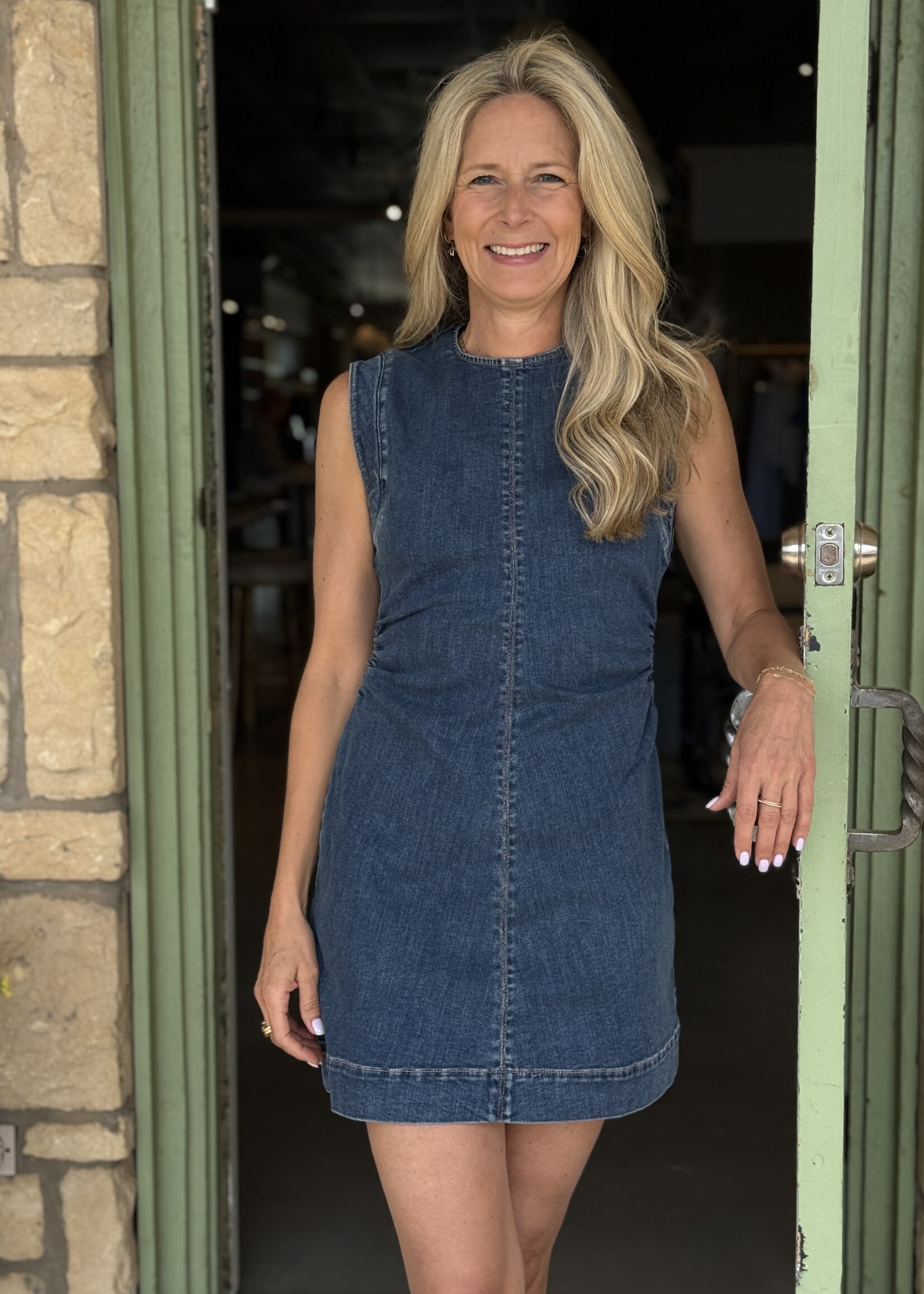 Veronica Beard Imara Denim Mini Dress