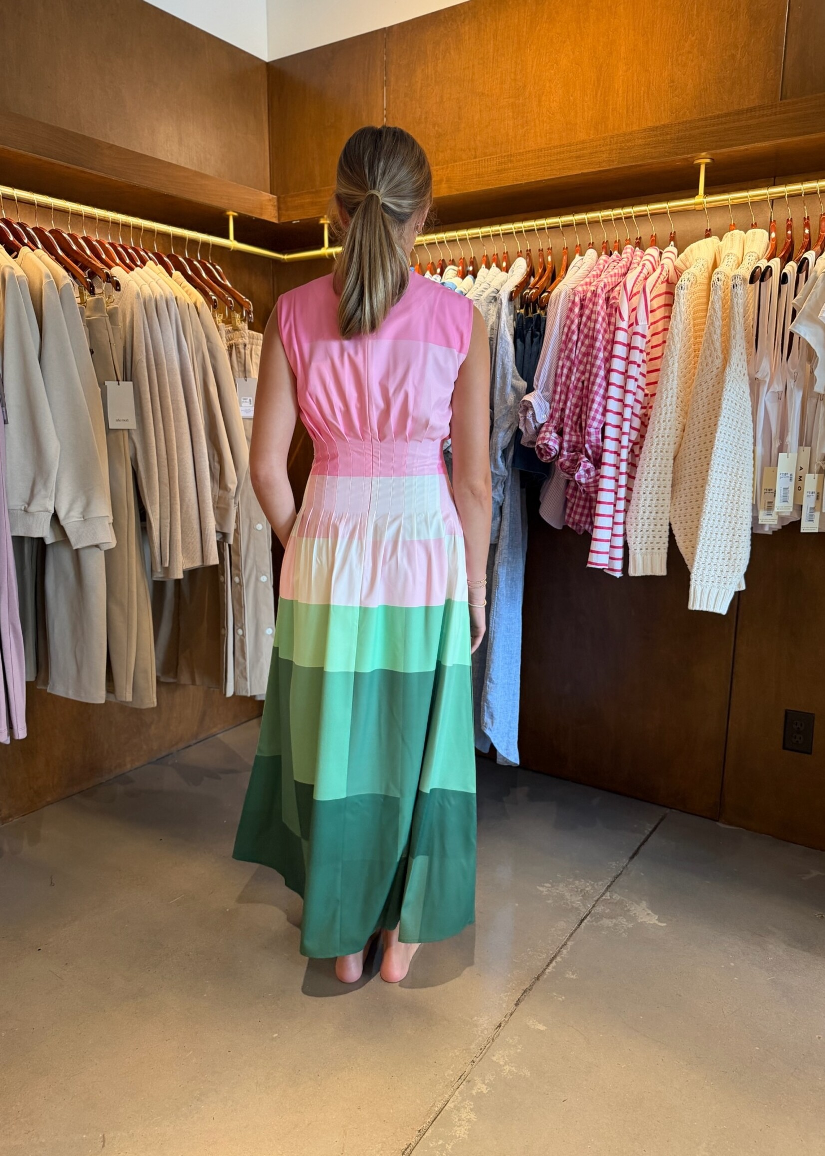 Lovebirds Caelis Dress 04- Pink Gradient Multi