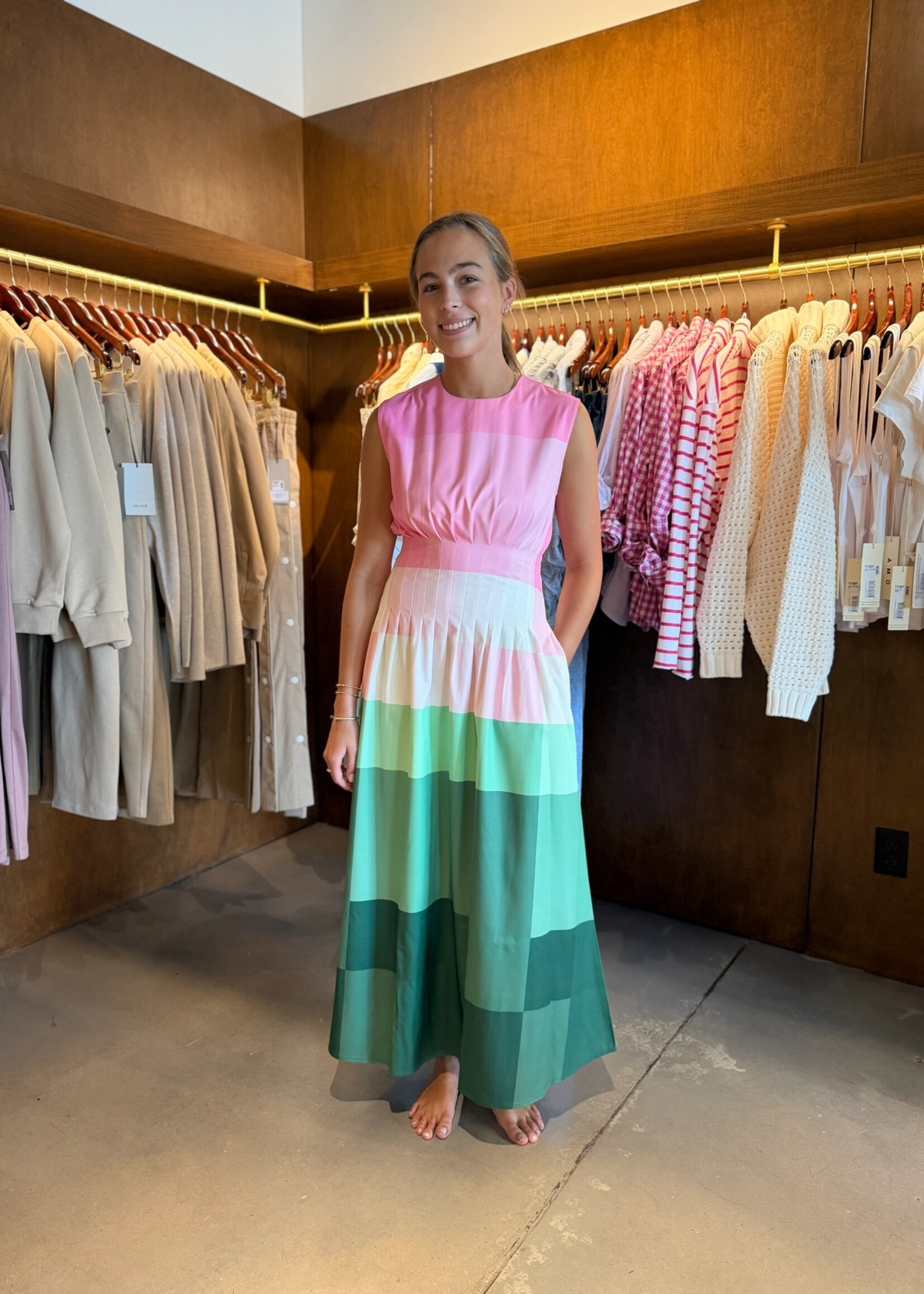 Lovebirds Caelis Dress 04- Pink Gradient Multi