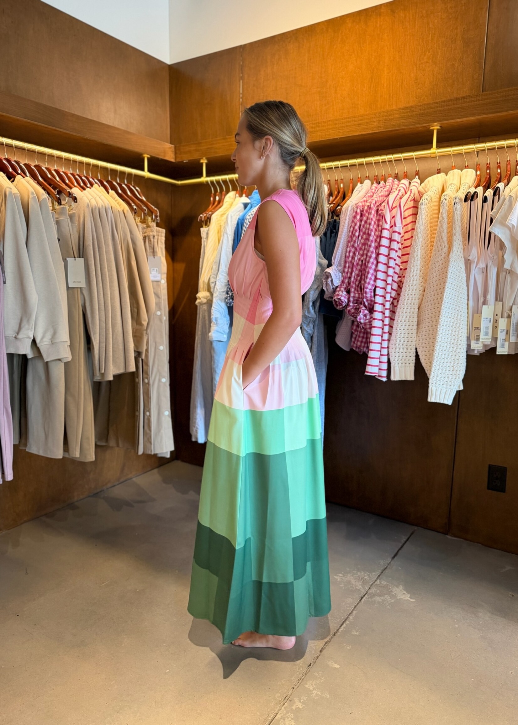 Lovebirds Caelis Dress 04- Pink Gradient Multi