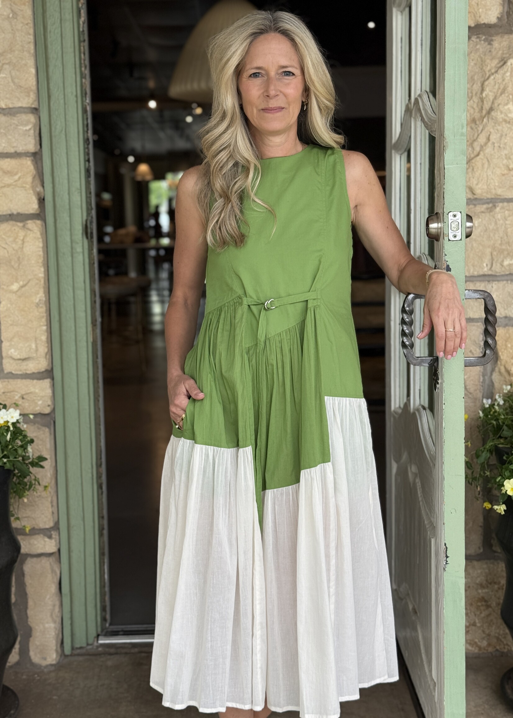 Lovebirds Shadow Saffron Dress