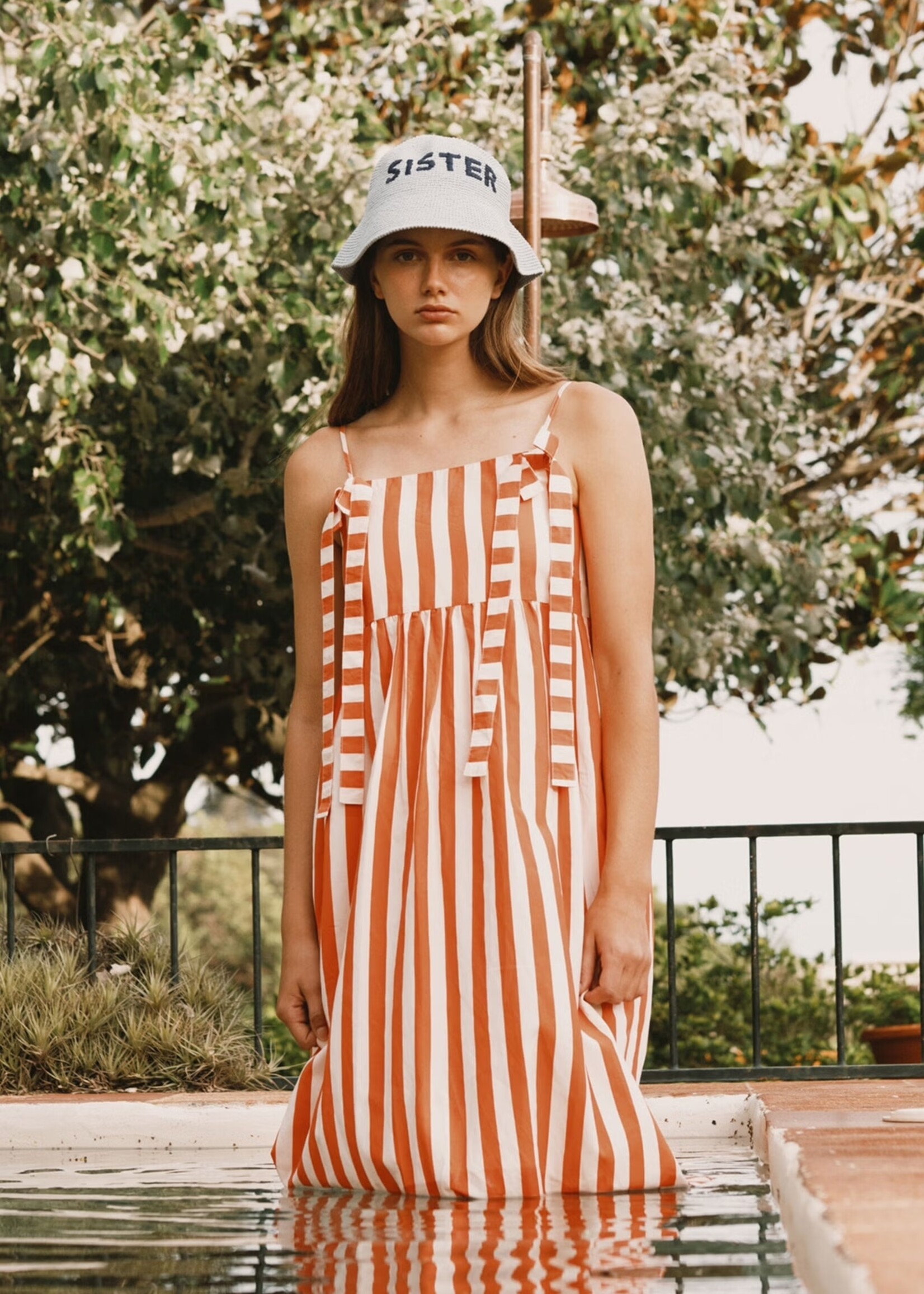 Tiny Big Sister Striped Bows Dress