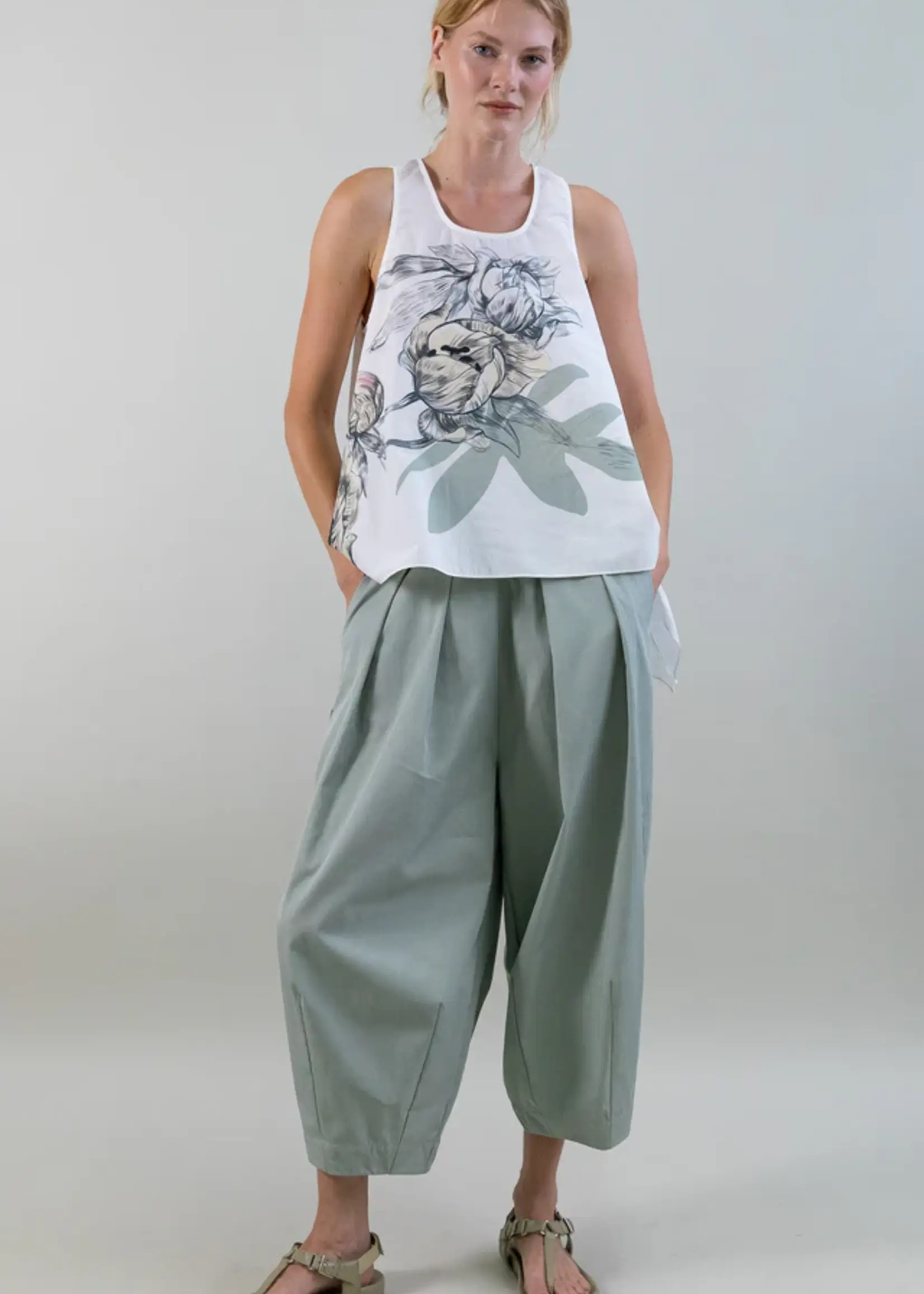 Women Trouser- Ice Blue