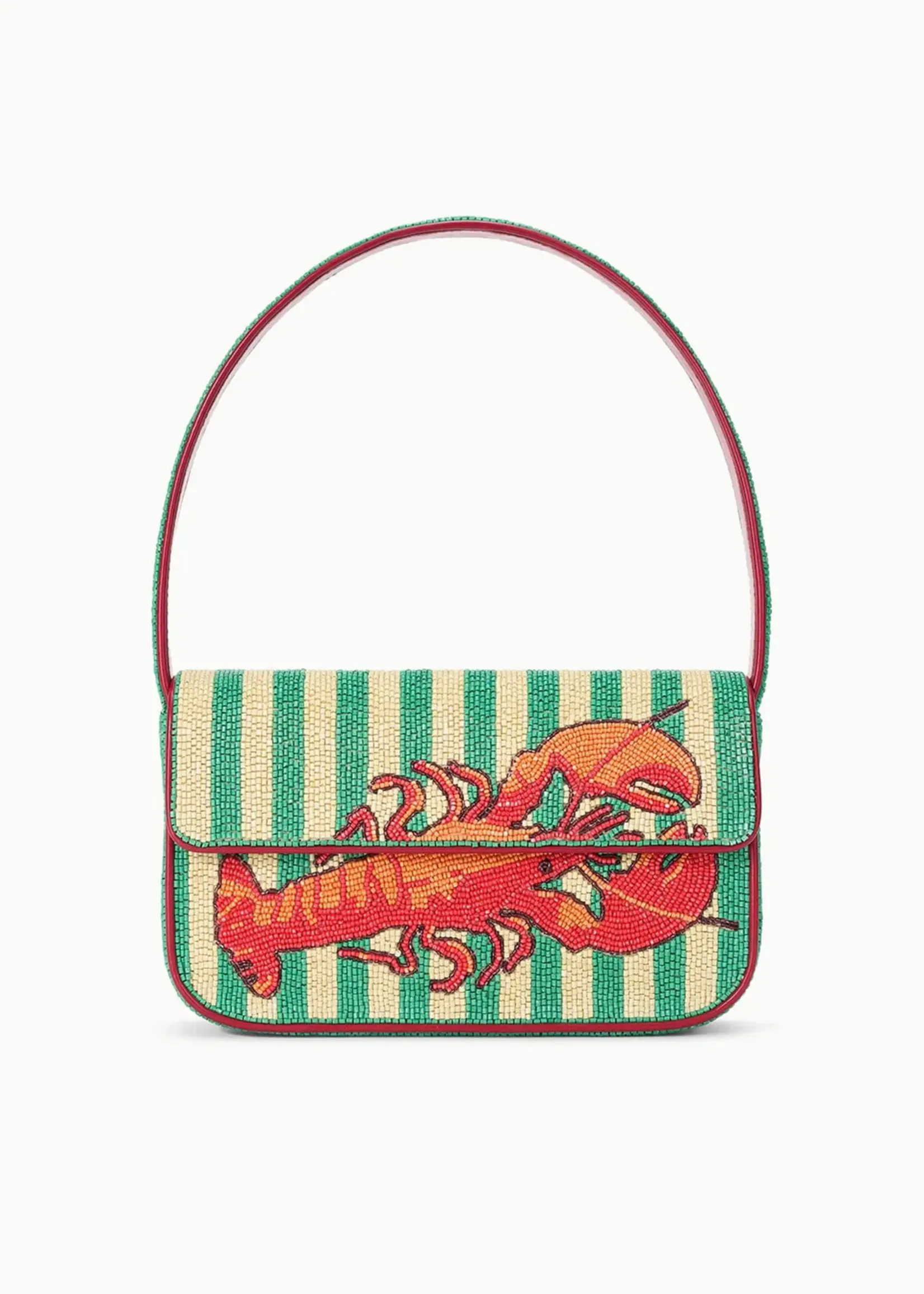 Staud Tommy Beaded Bag - Summer Lobster