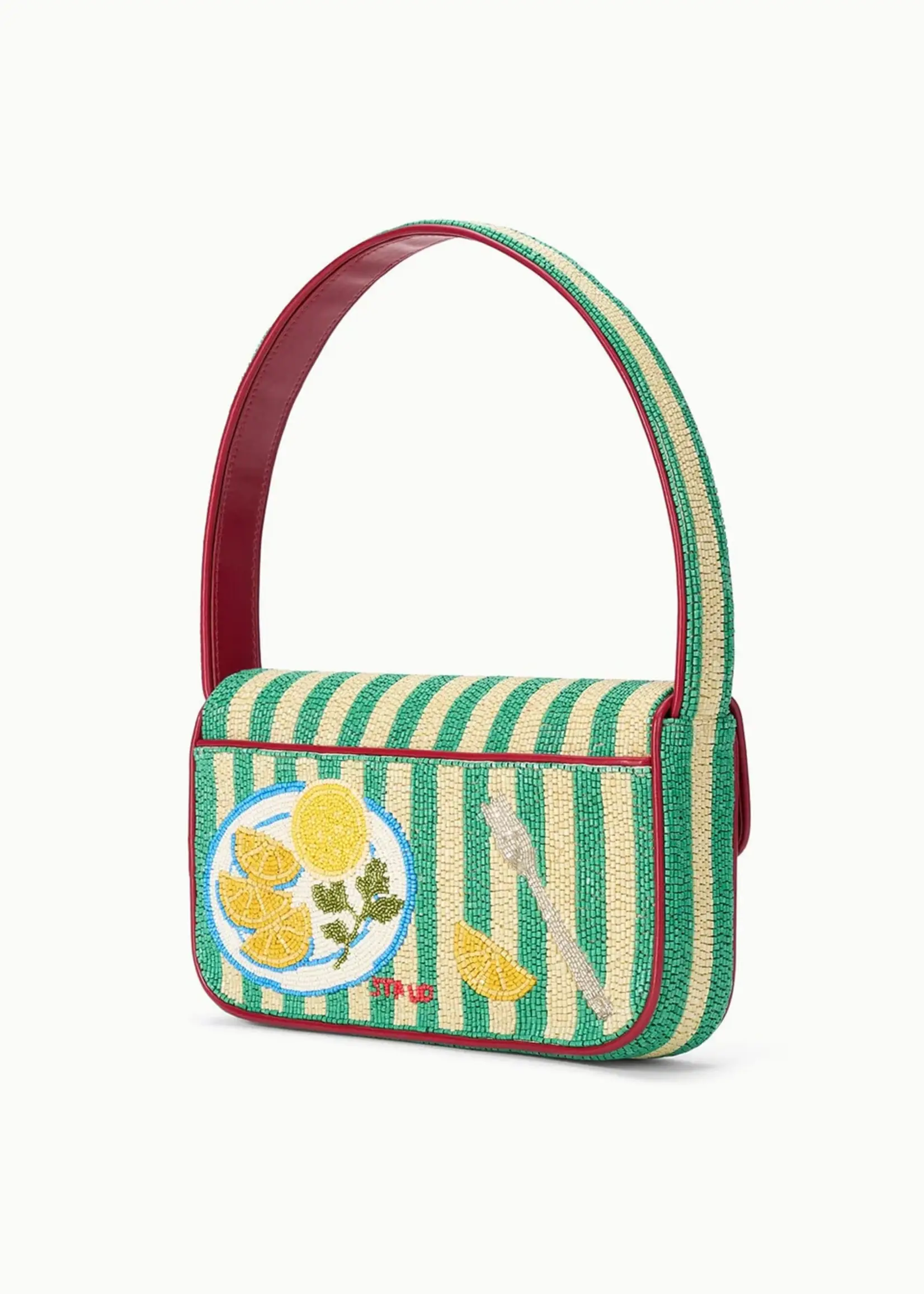 Staud Tommy Beaded Bag - Summer Lobster