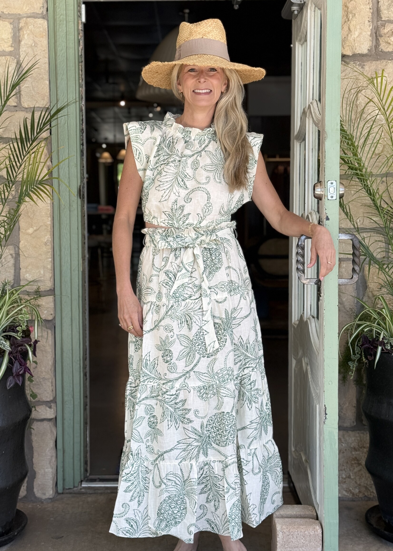 Sanaa Skirt- Mokata Green