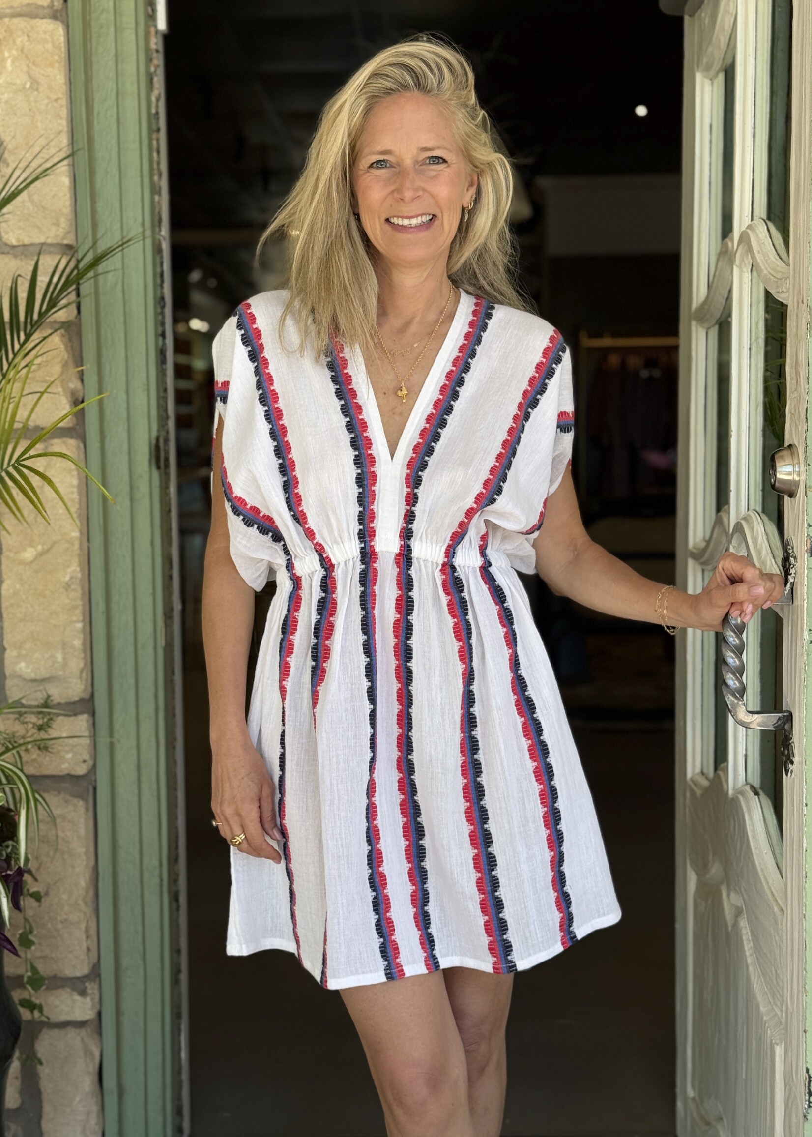 Alem Plunge Dress- Kibebi Marine
