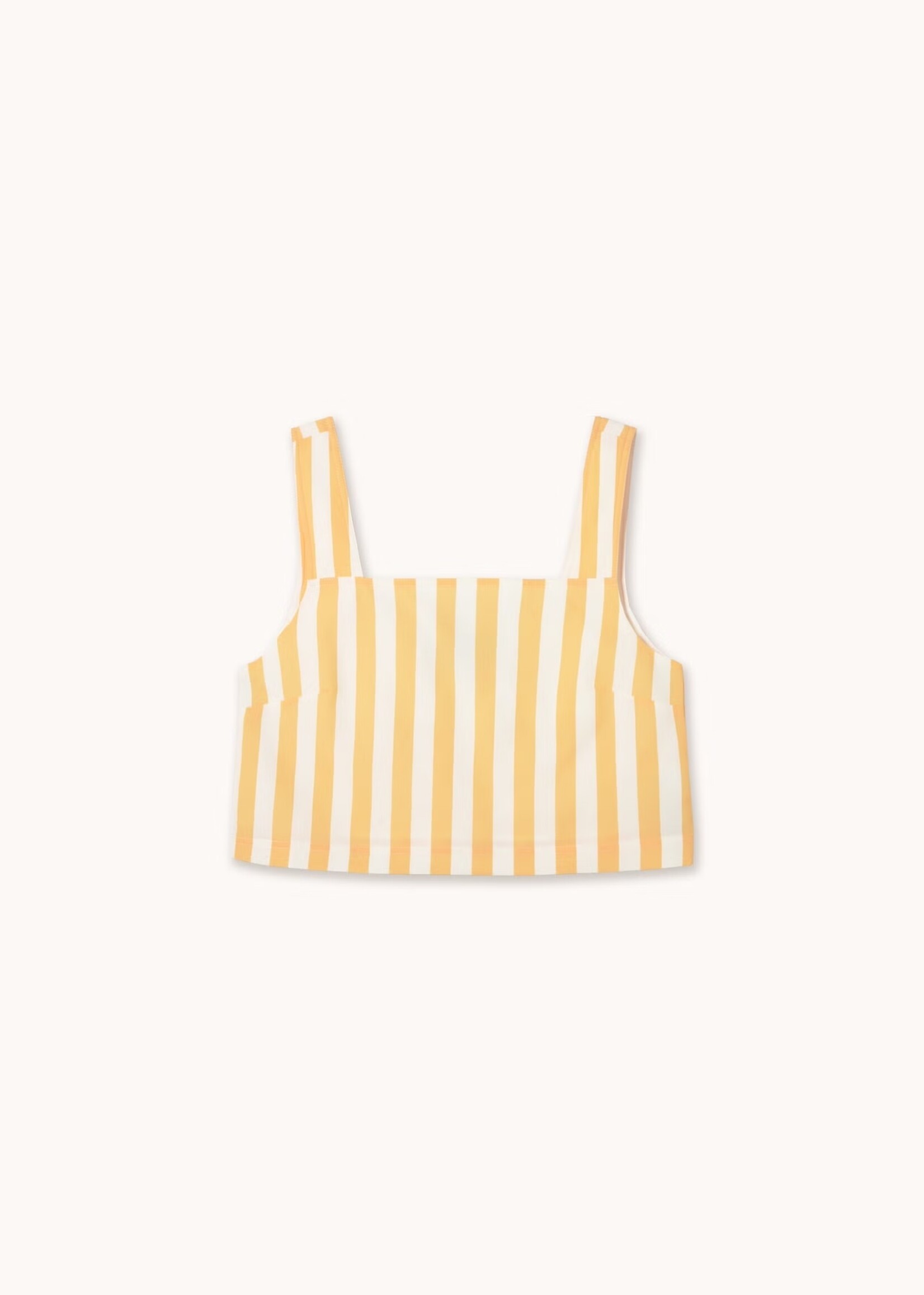 Tiny Big Sister Striped Top - Mellow Yellow