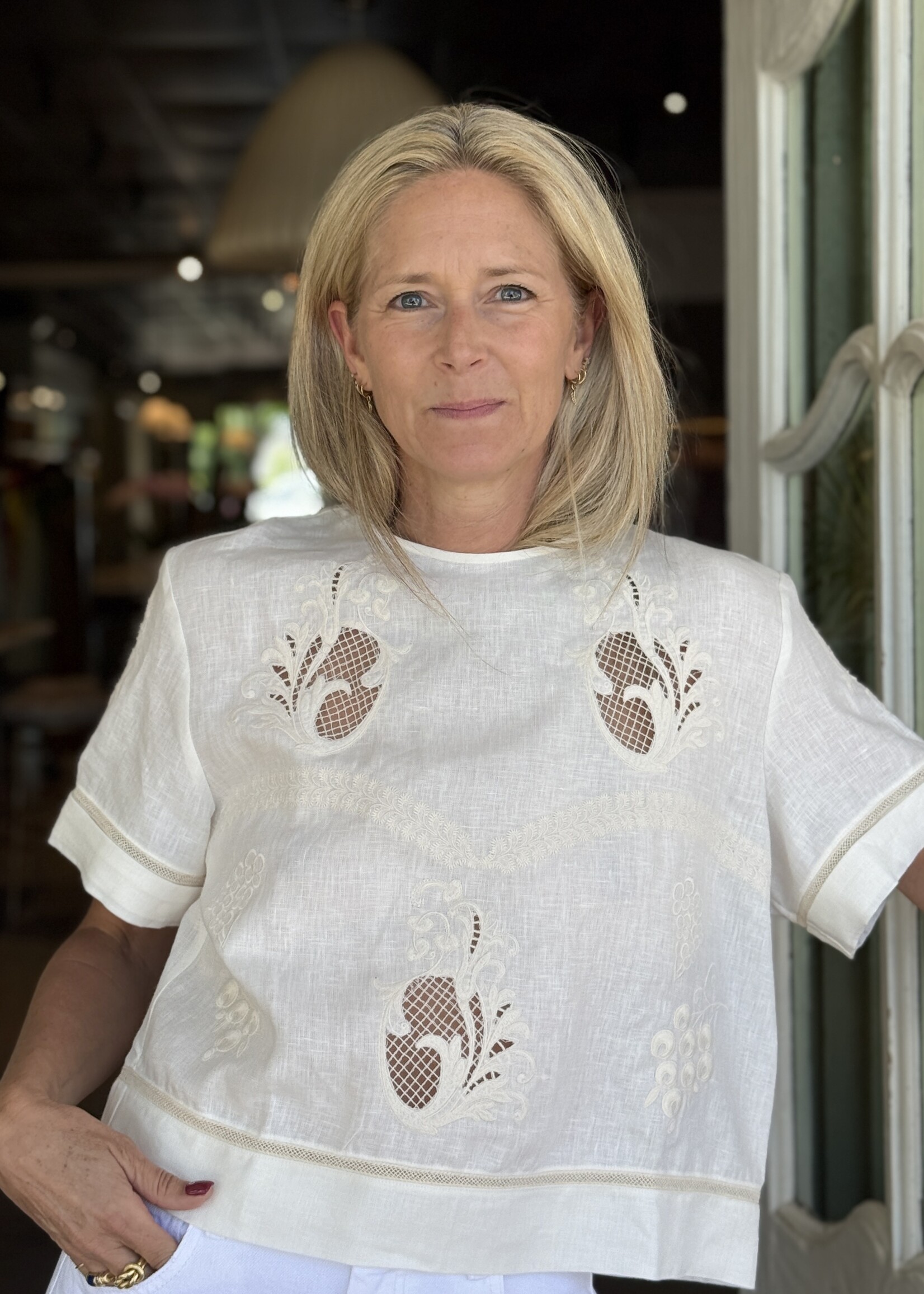 Dakota Top Off White